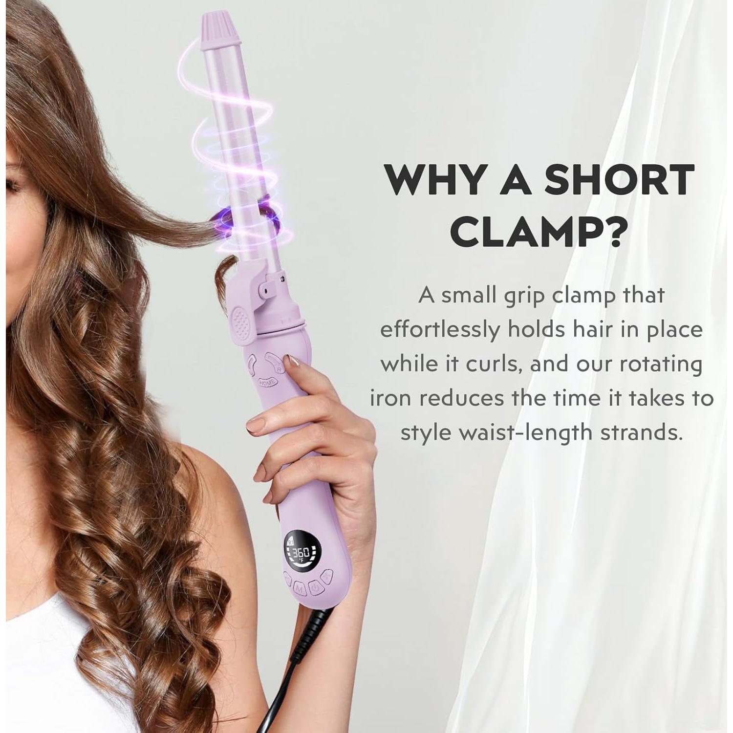 Rizador de Cabello Lanvier 1 Pulgada Automático 11 Temperaturas