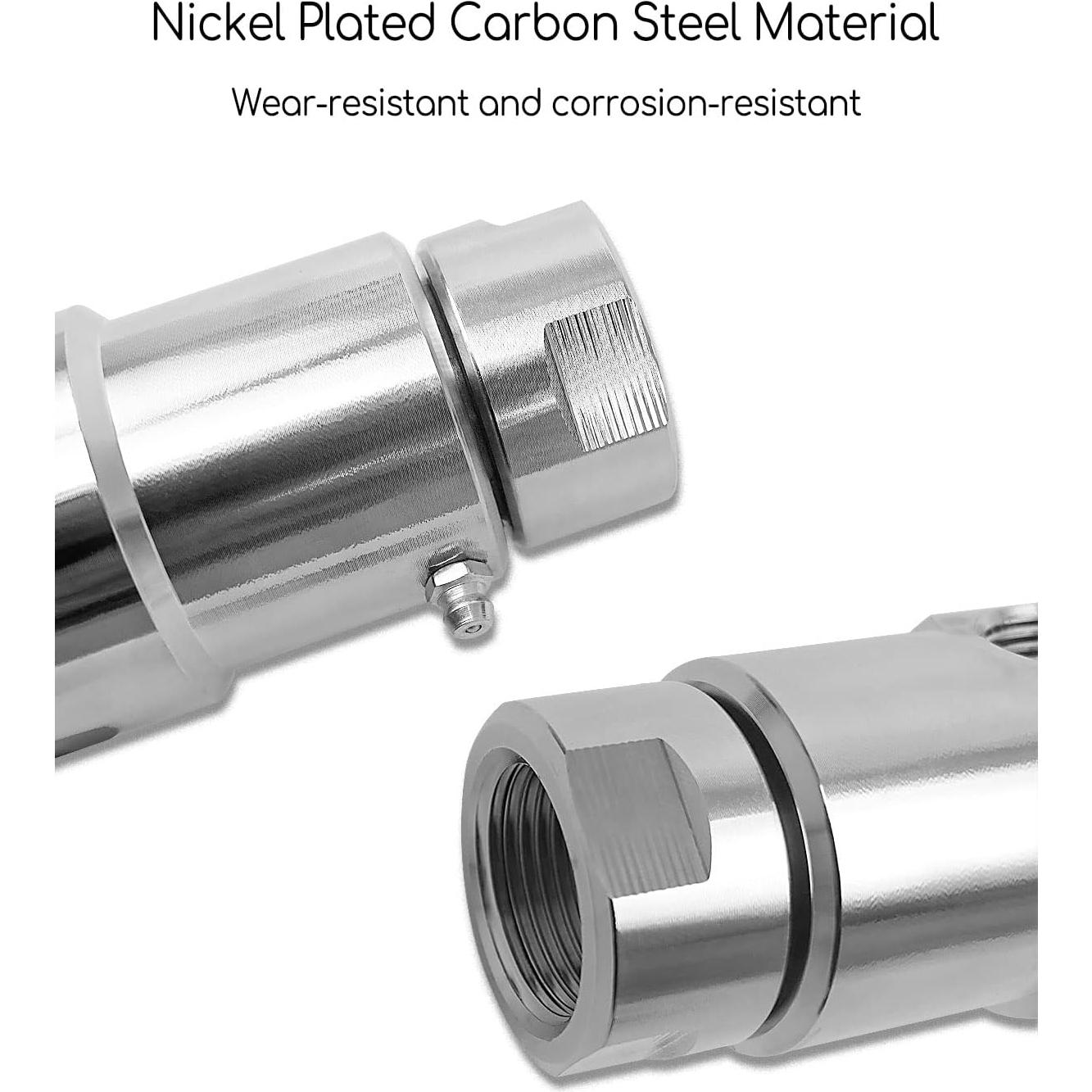 Carrete de Manguera Giratorio WUMZIJ 1 Pulgada Acero Pesado