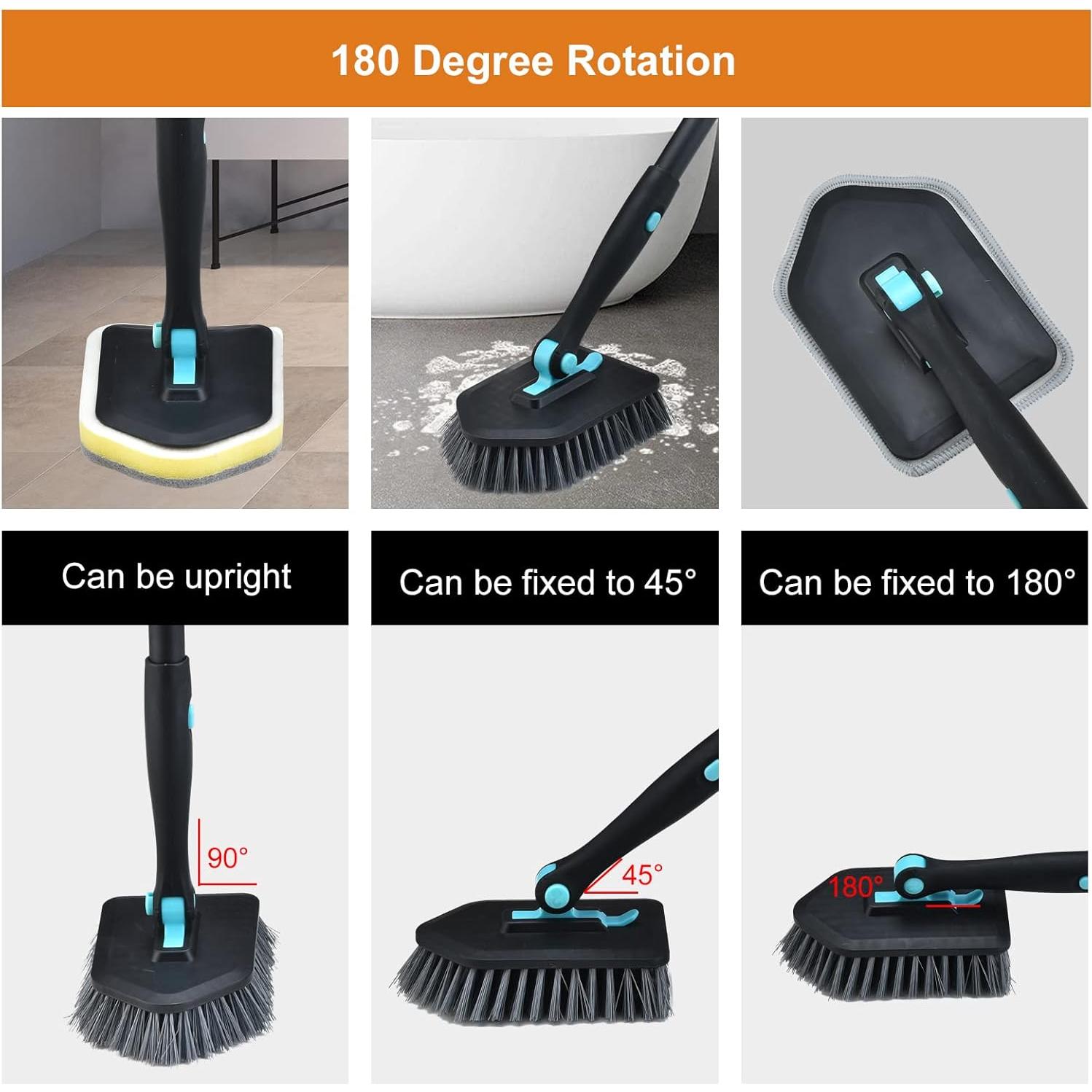 Cepillo de limpieza 3 en 1 MOSEN con mango largo ajustable