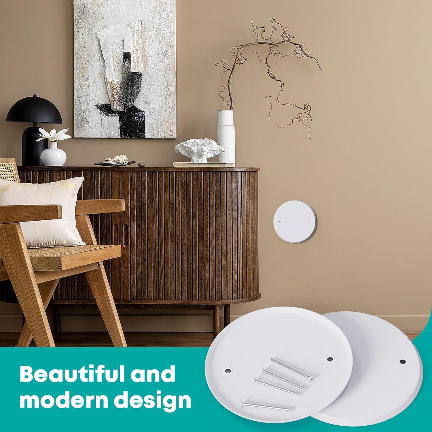 Placa de Cubierta de Techo Wuno Shop 12.7 cm Metal Blanca