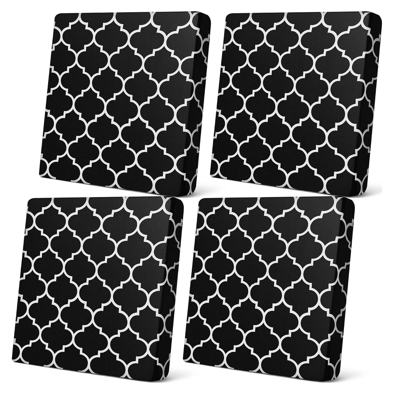 Fundas Impermeables para Cojines Newwiee 4 Pcs Negro