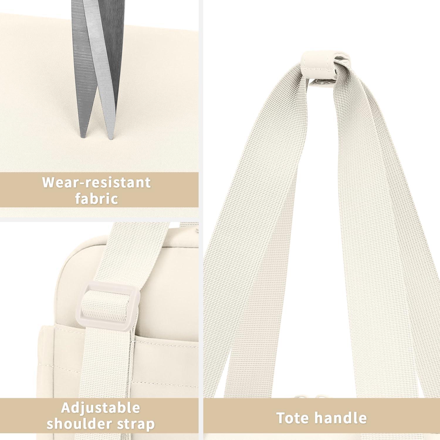 Bolsa de Almuerzo Aislada ZOMFELT Beige 7.5L para Mujeres