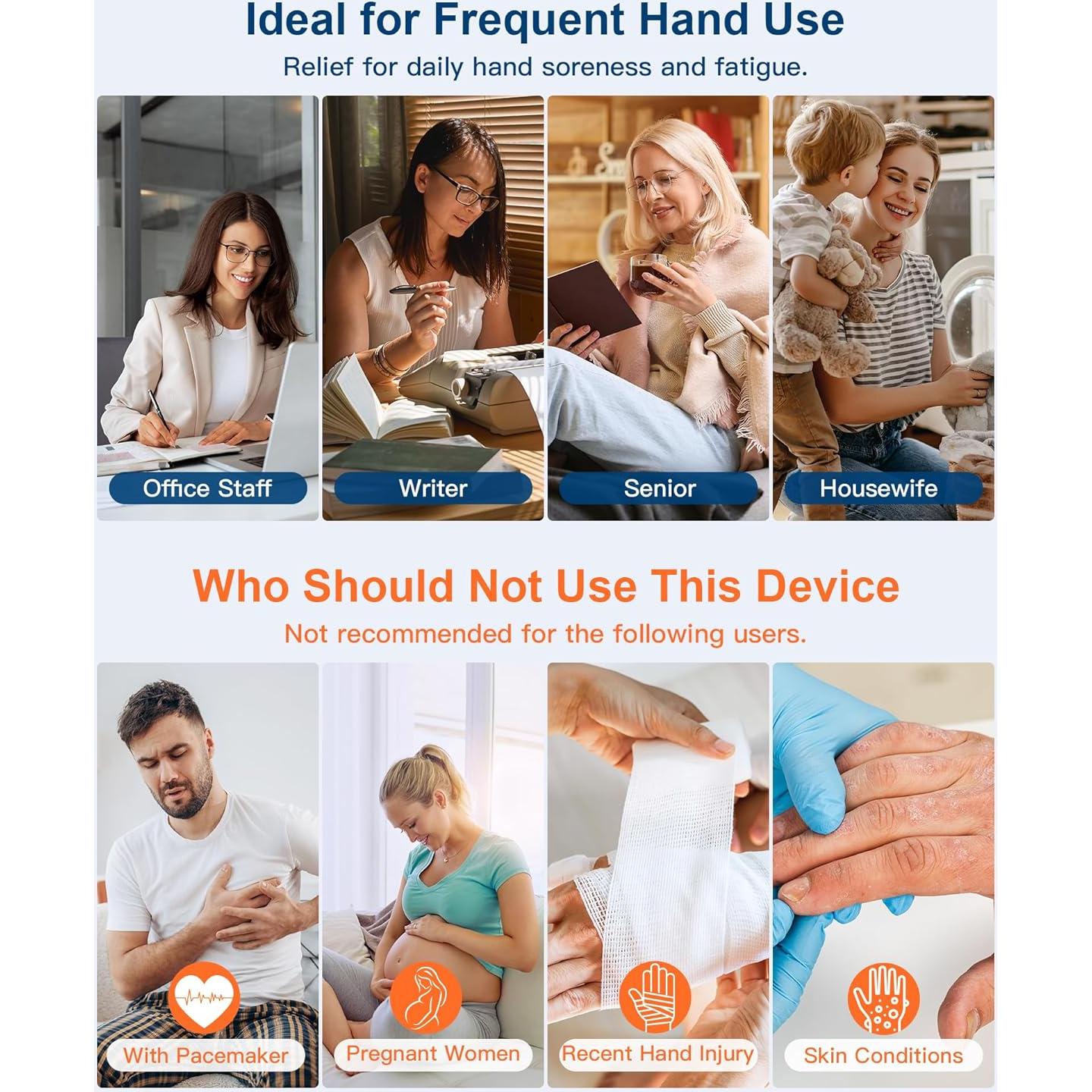 Masajeador de Manos Musugy con Calor y Compresión 360°