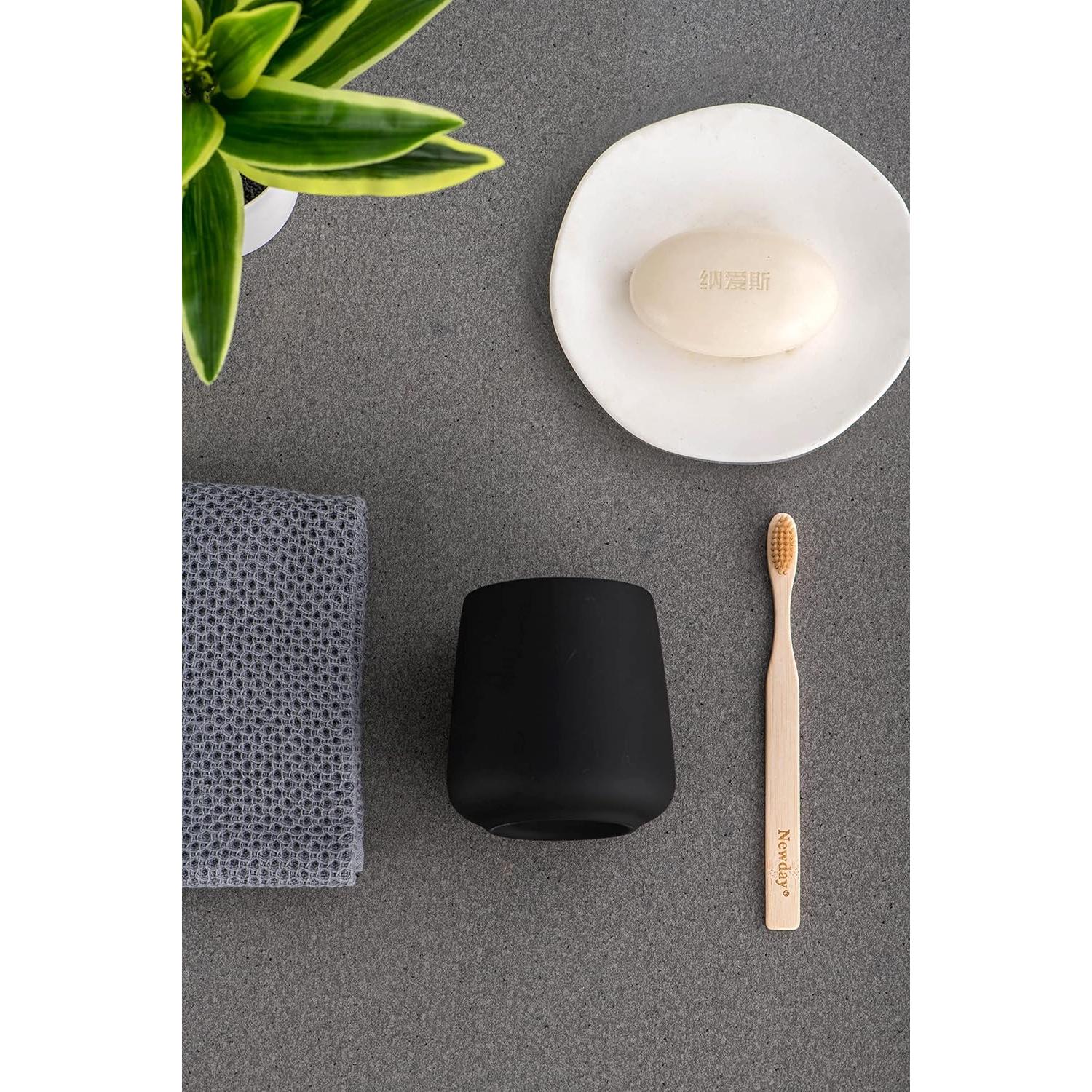 Soporte para Cepillo de Dientes SYJAN HOME Cerámica Negra