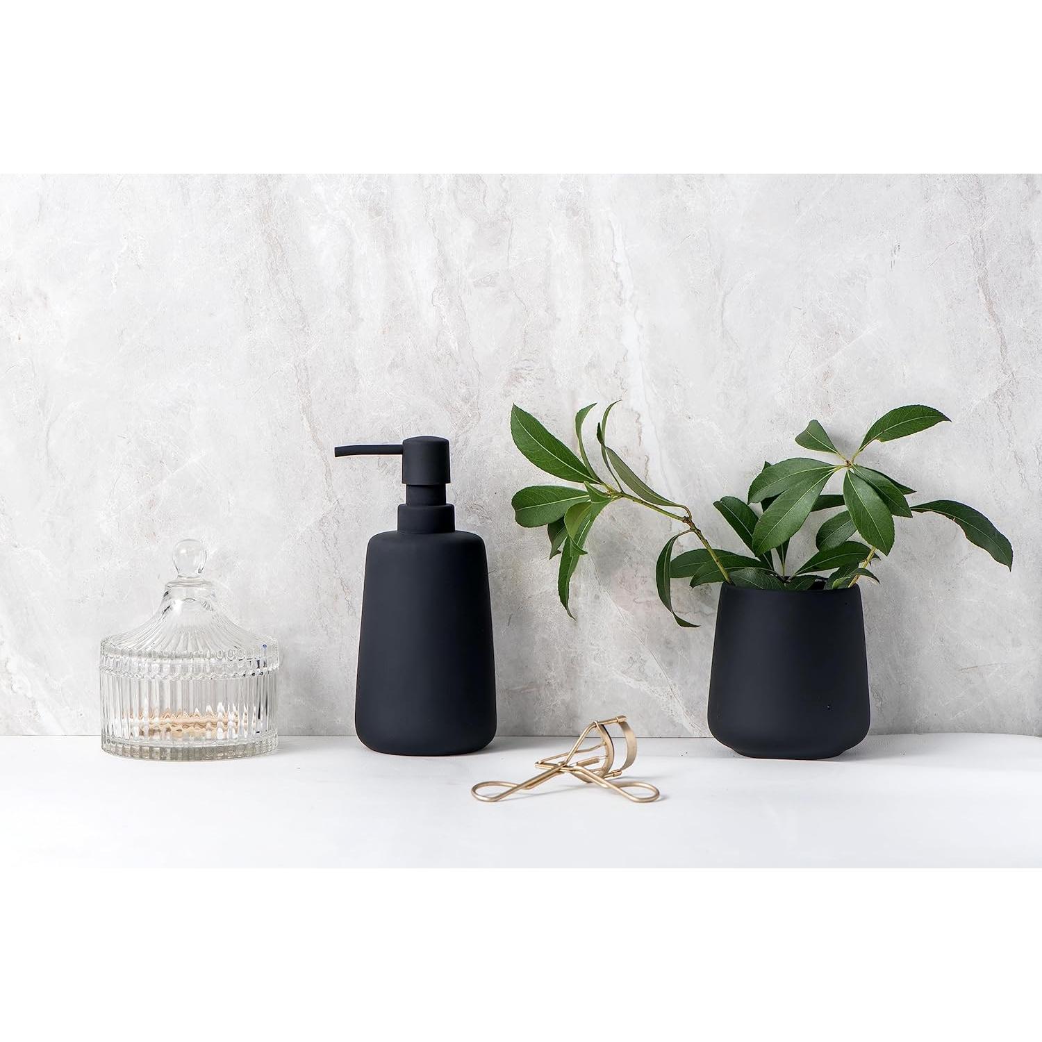 Soporte para Cepillo de Dientes SYJAN HOME Cerámica Negra