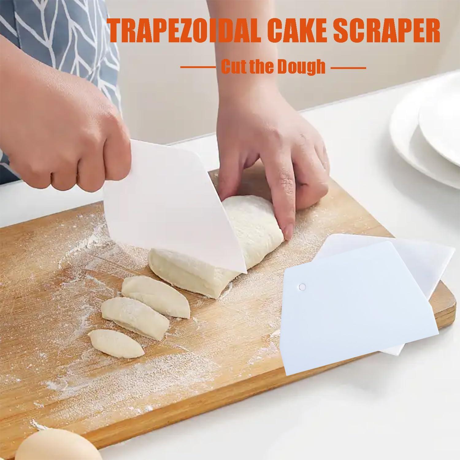 Juego de 3 Raspadores de Pastel CADEVED - Alisadores de Plástico