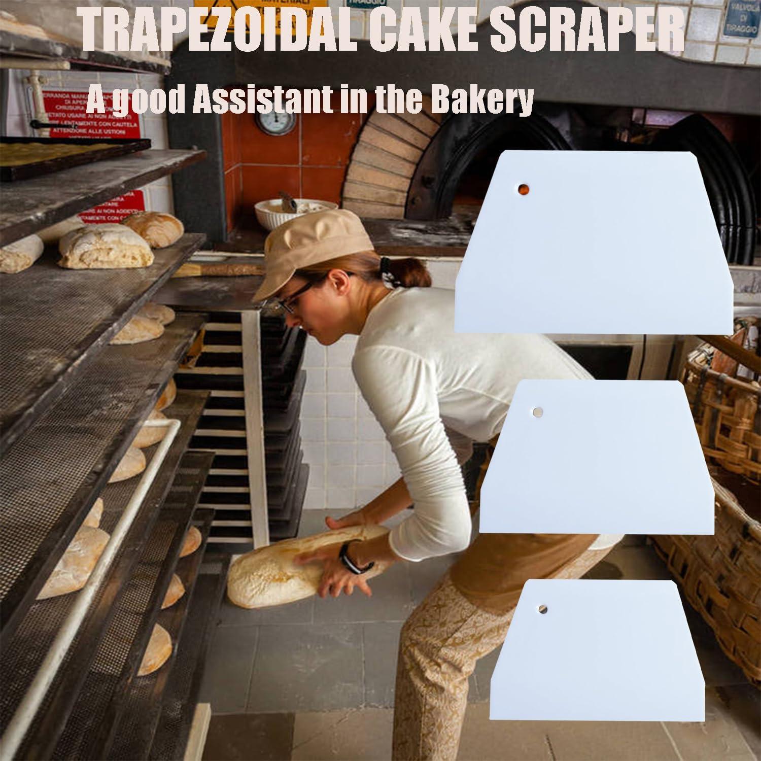 Juego de 3 Raspadores de Pastel CADEVED - Alisadores de Plástico