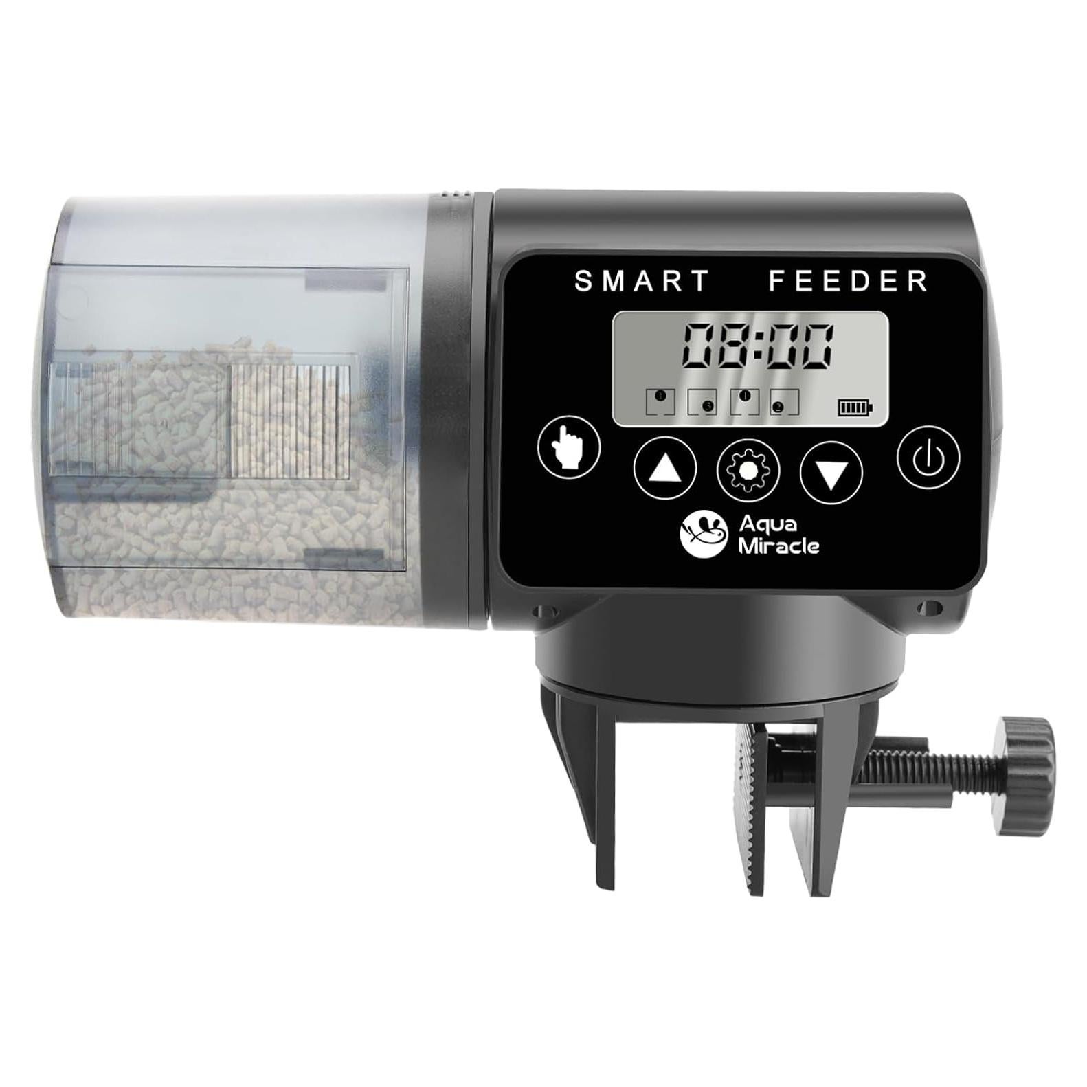 Alimentador Automático de Peces AquaMilagro AF02 200ml Programable