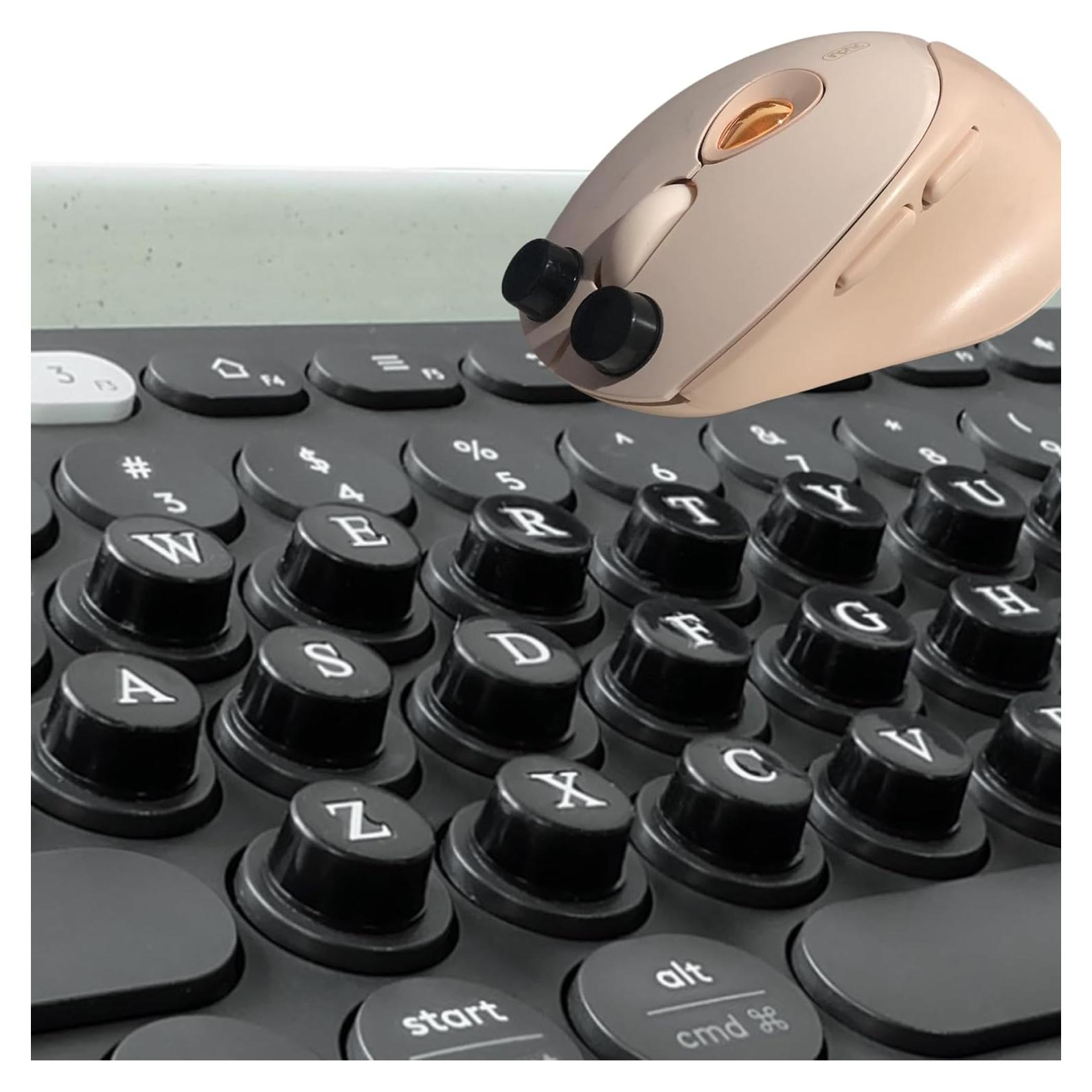 80 Calcomanías Elevadas para Teclado Ocdin - Cilindro Negro