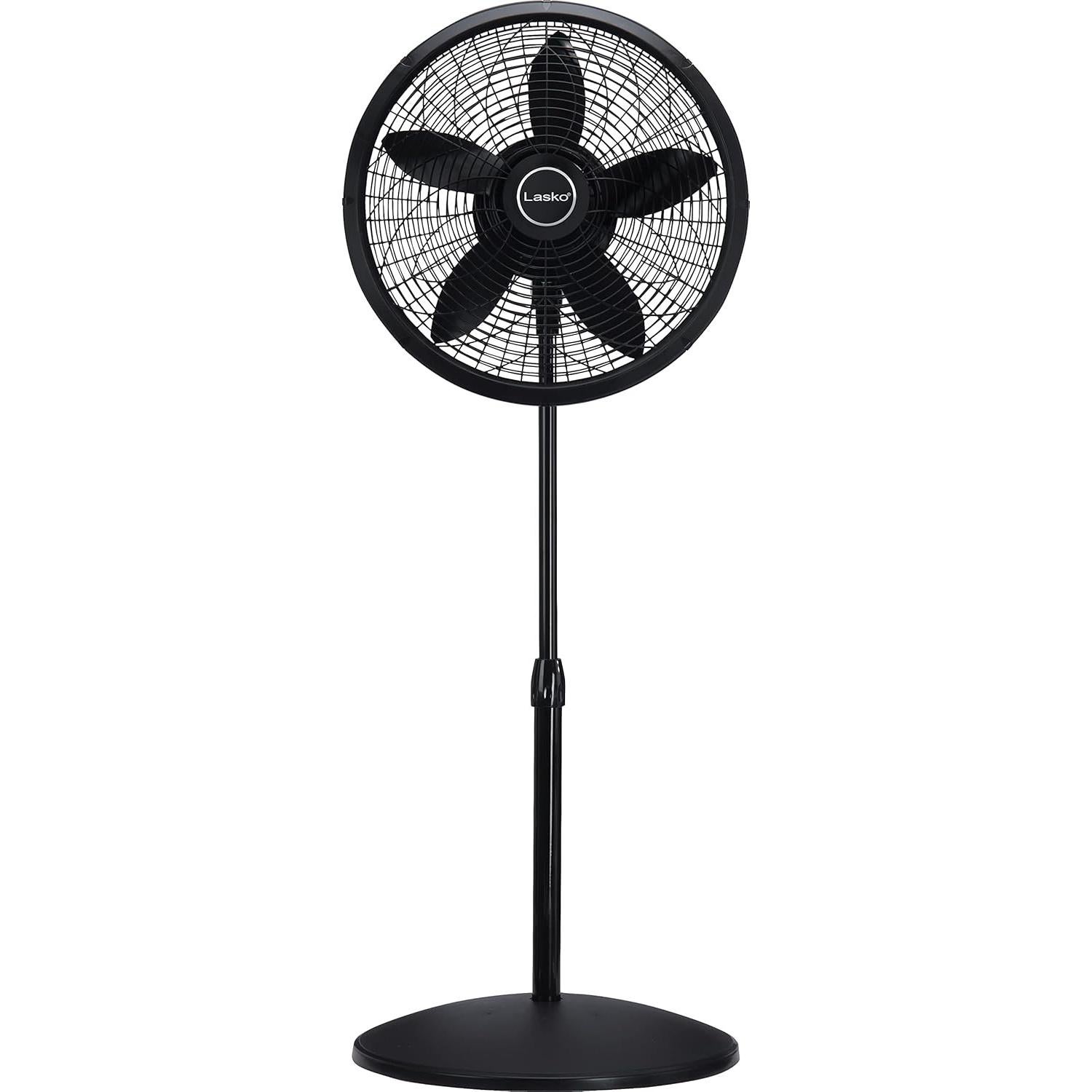 Ventilador de Pedestal Lasko 1827 Oscilante 3 Velocidades 45.72 cm Negro