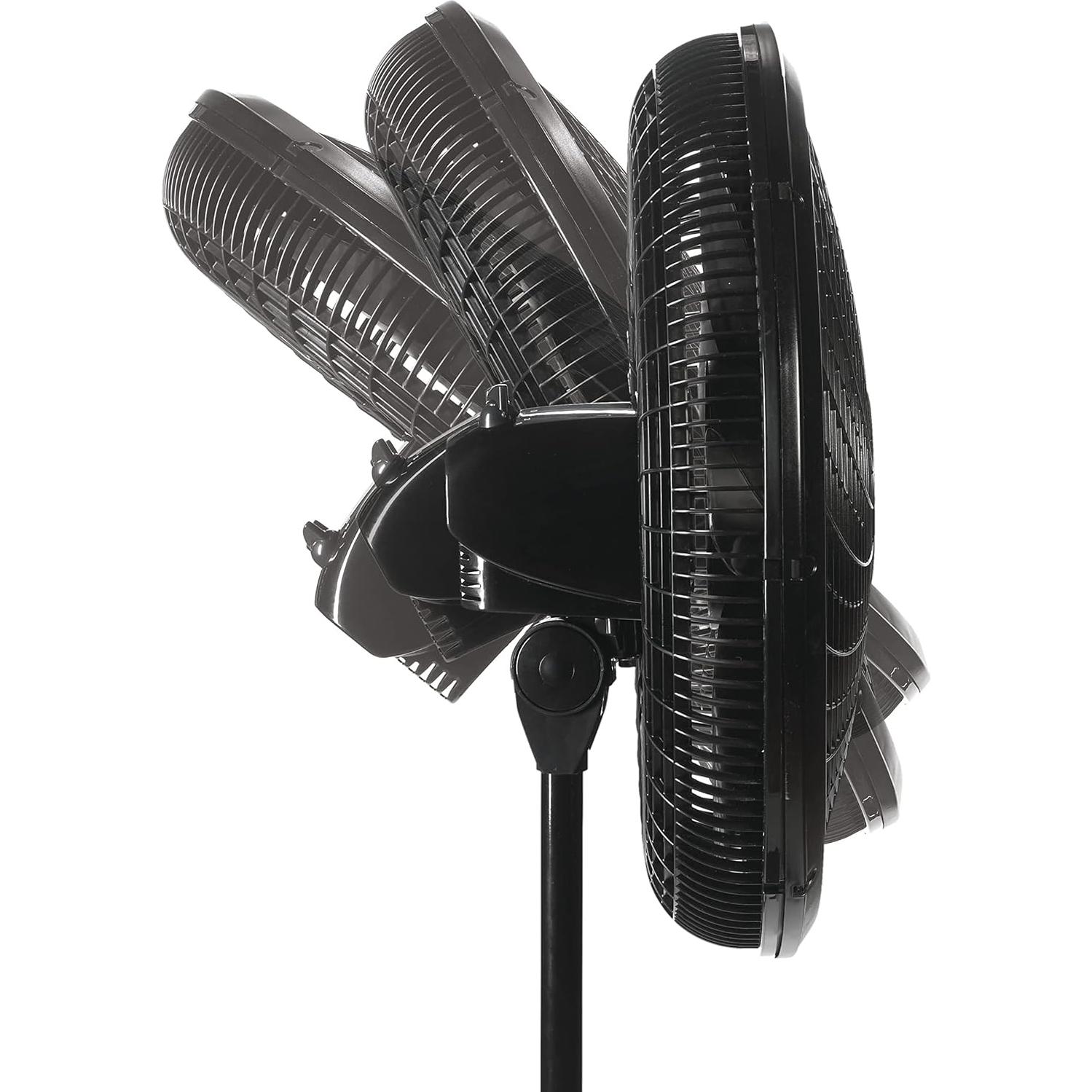 Ventilador de Pedestal Lasko 1827 Oscilante 3 Velocidades 45.72 cm Negro