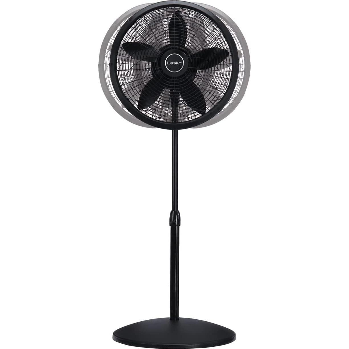 Ventilador de Pedestal Lasko 1827 Oscilante 3 Velocidades 45.72 cm Negro