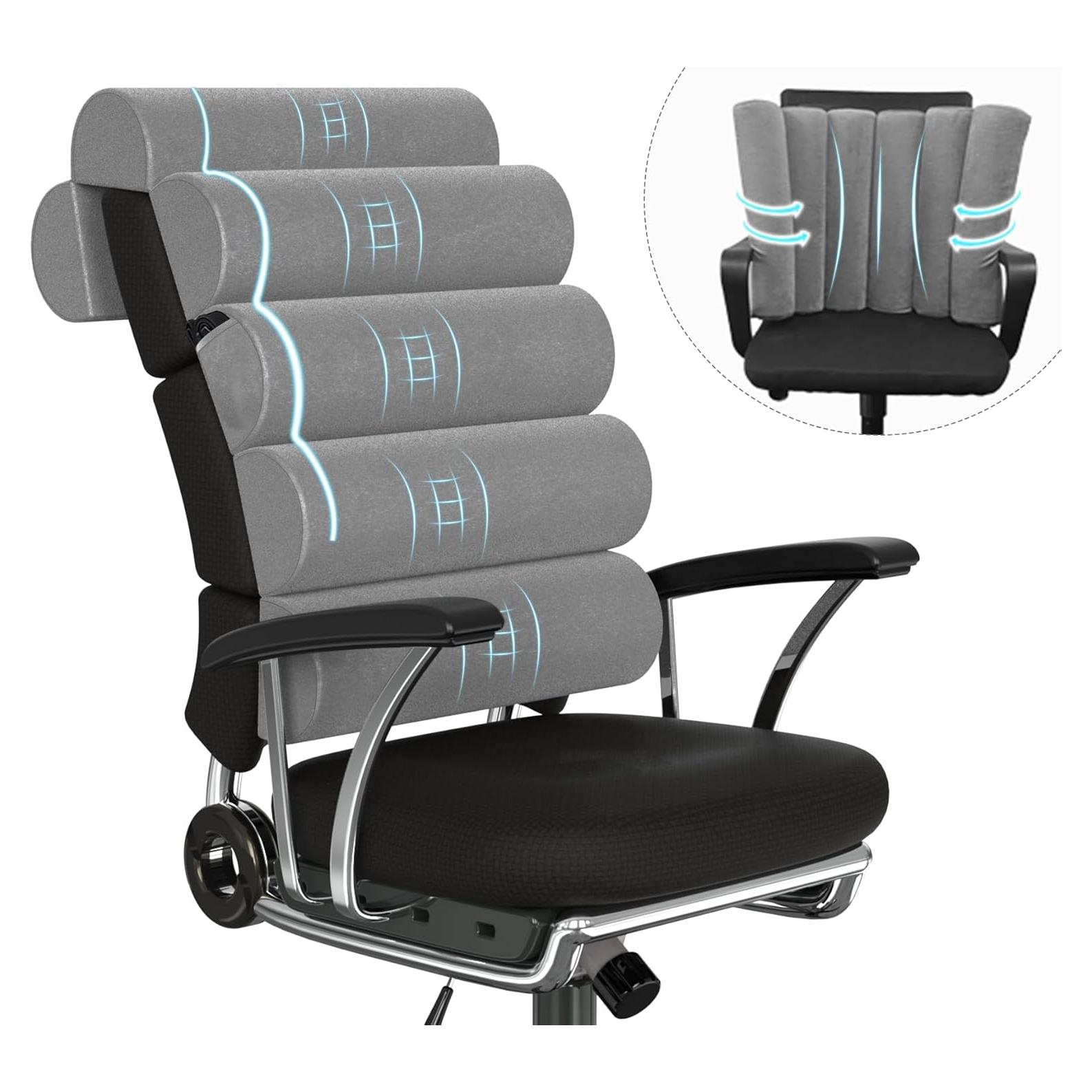 Cojín Lumbar Ajustable Givanlee para Silla de Oficina 73.4x43.9cm