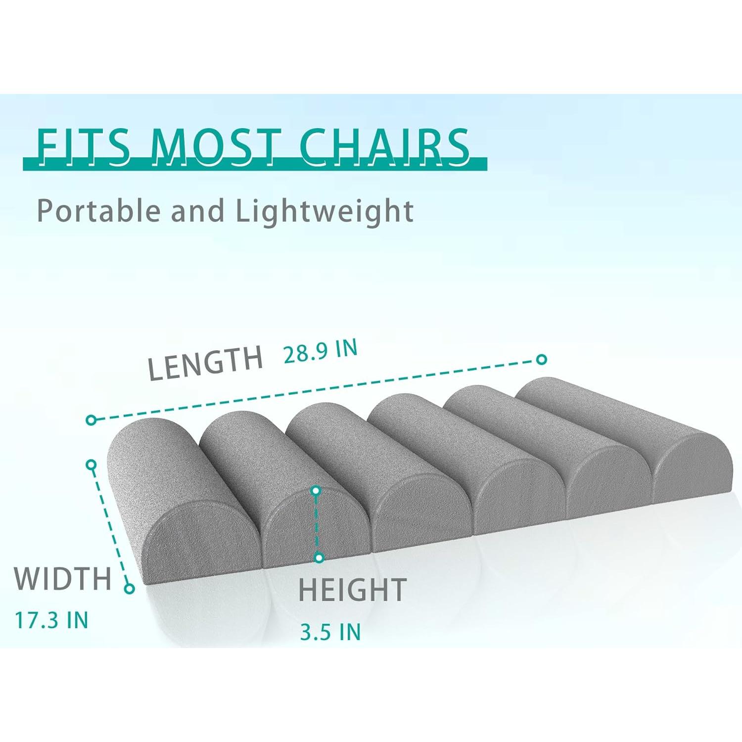 Cojín Lumbar Ajustable Givanlee para Silla de Oficina 73.4x43.9cm