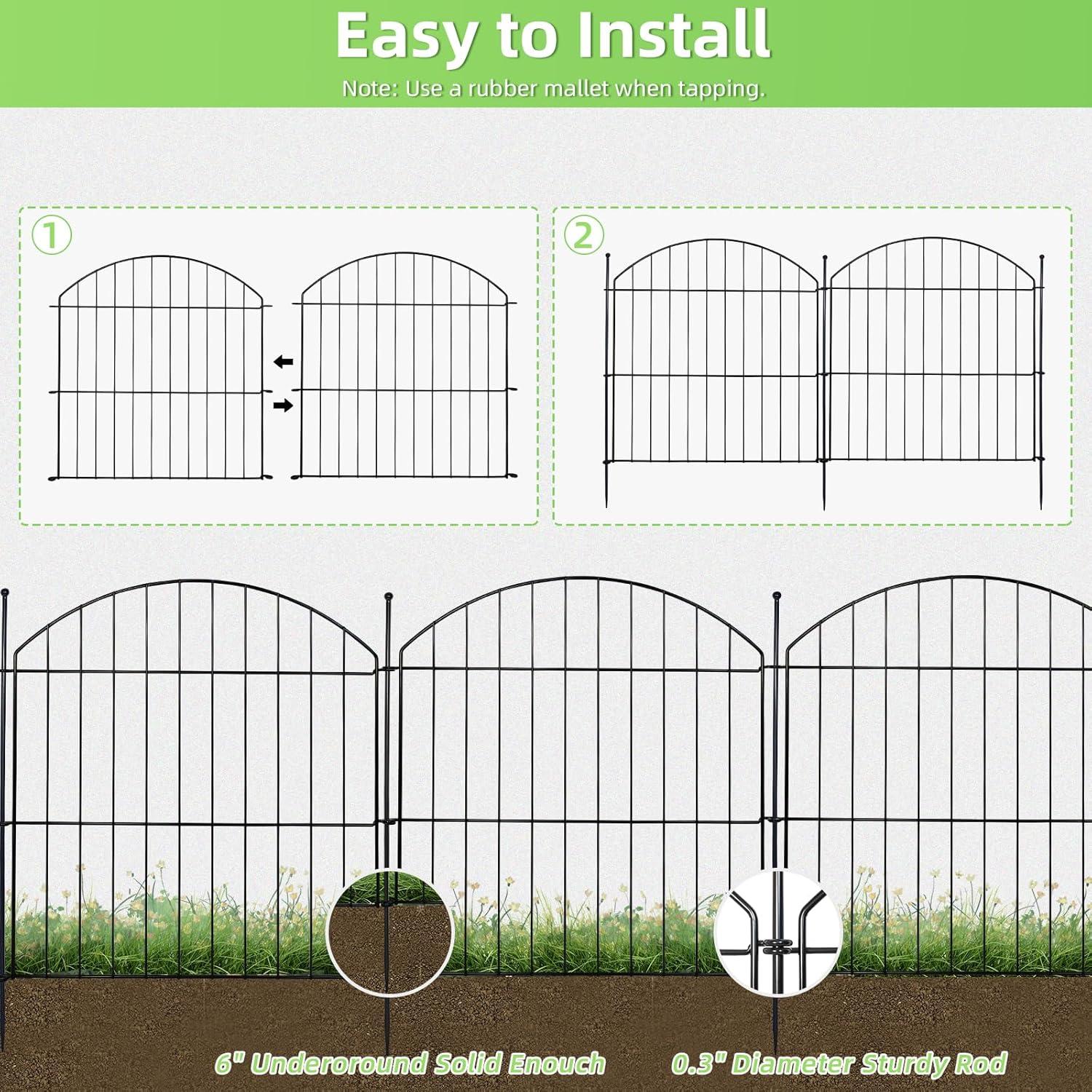 Valla Decorativa de Jardín Thrivinest 5 Paneles 61cm x 3.05m