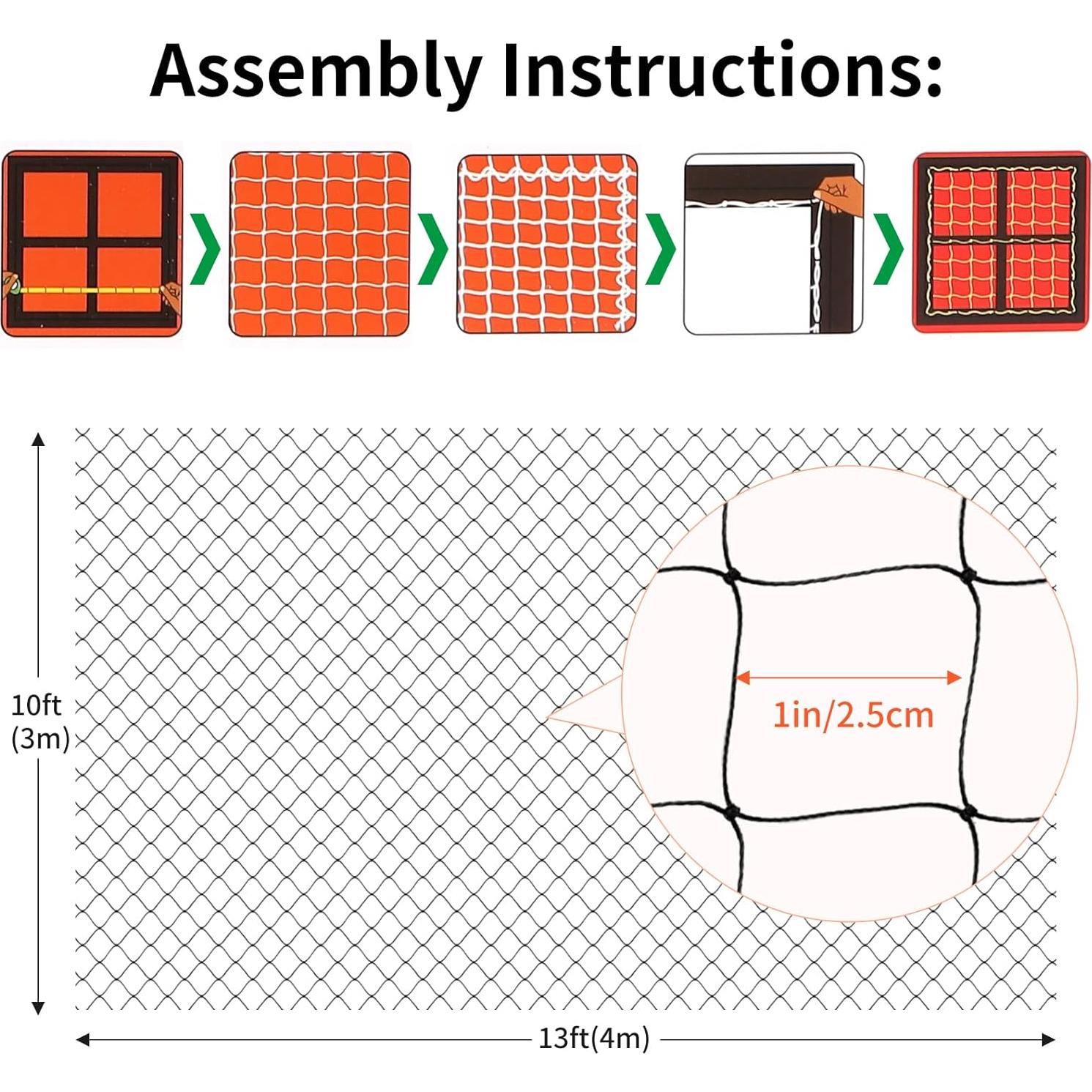 Red de Seguridad para Gatos AnExer 4x3 m Nylon Transparente
