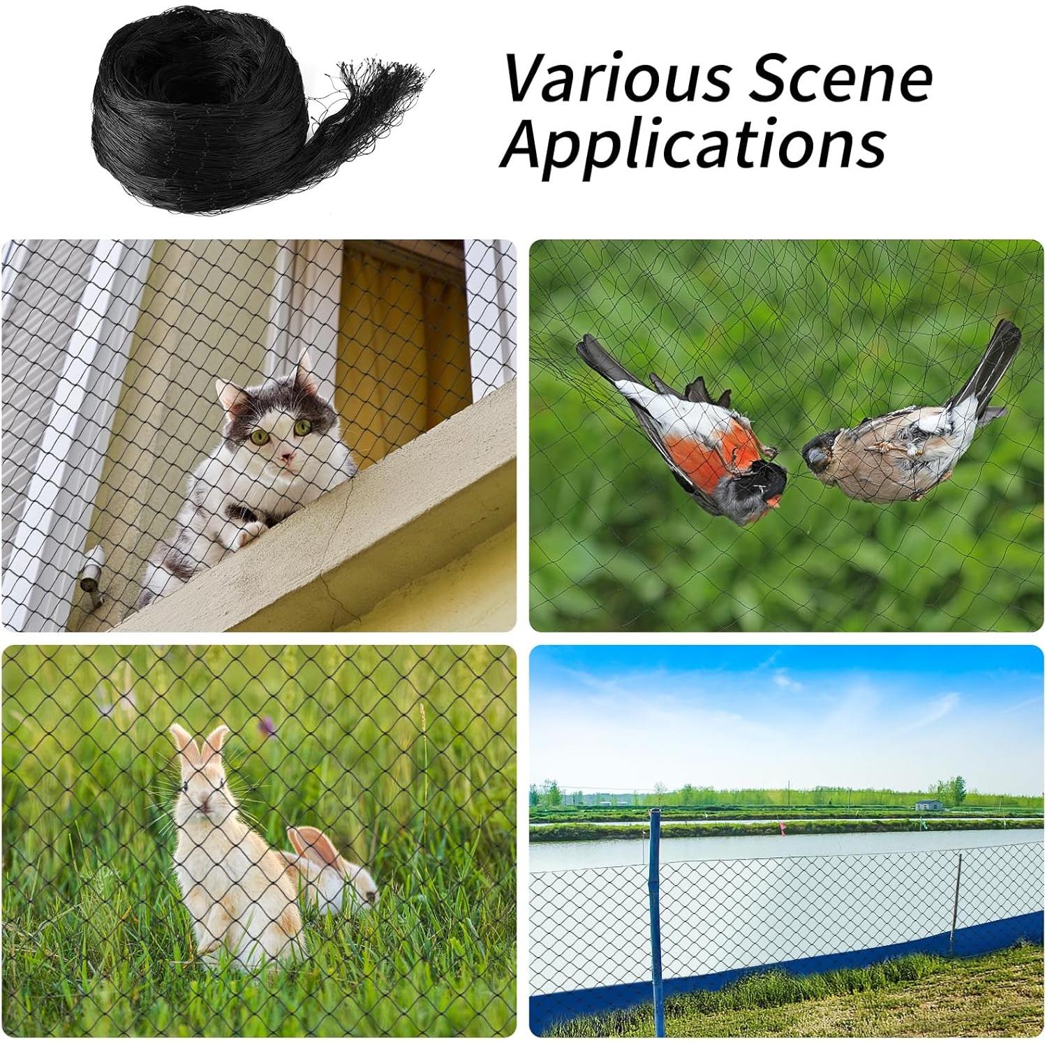 Red de Seguridad para Gatos AnExer 4x3 m Nylon Transparente