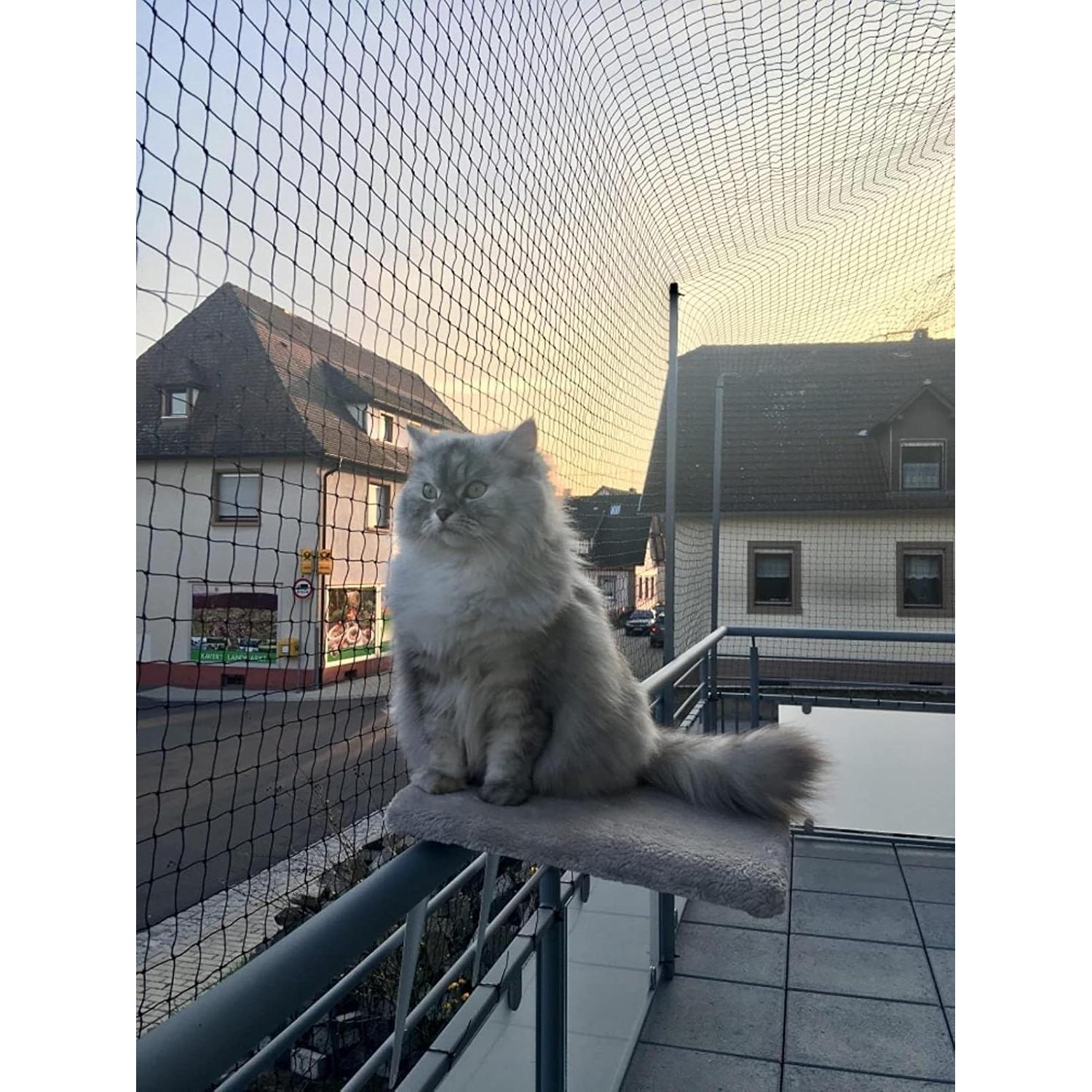 Red de Seguridad para Gatos AnExer 4x3 m Nylon Transparente