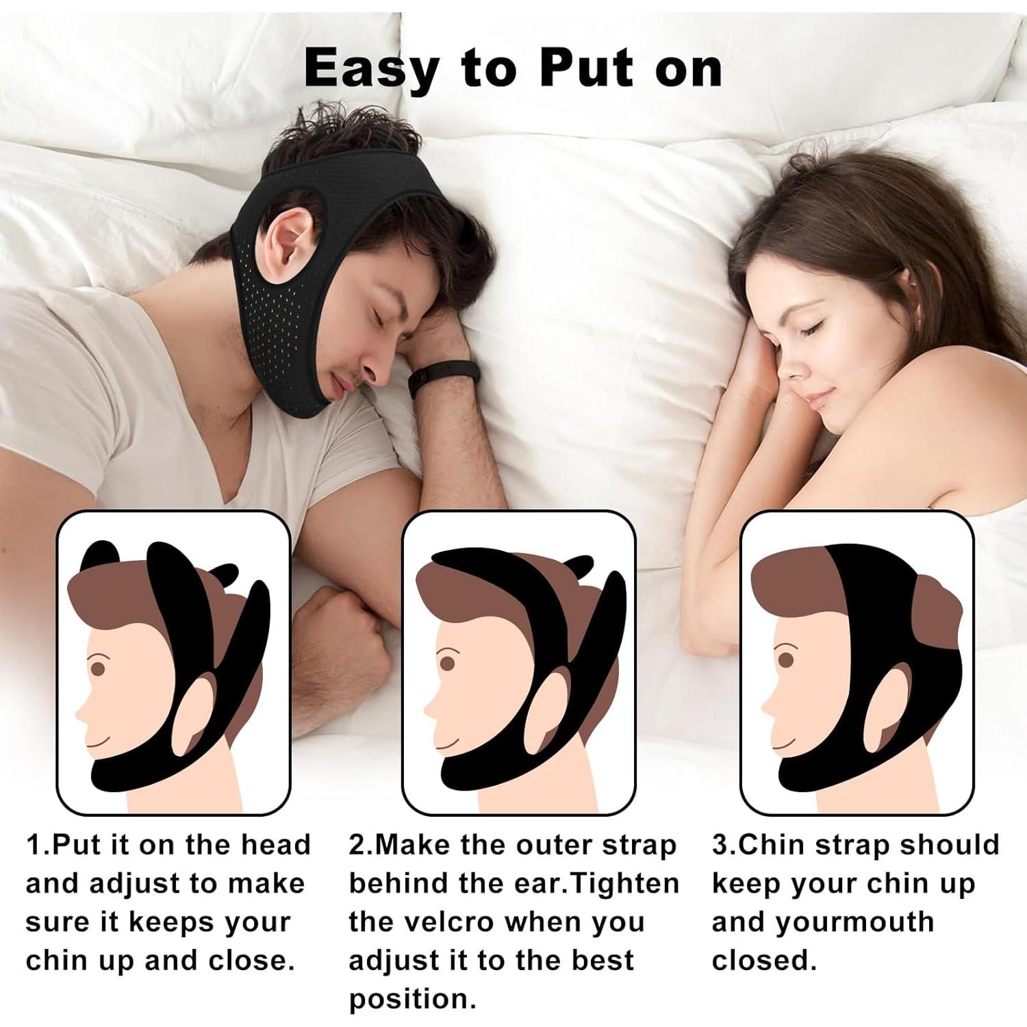 Correa para la Barbilla Antisnoring Aikaplus 53cm Transpirable