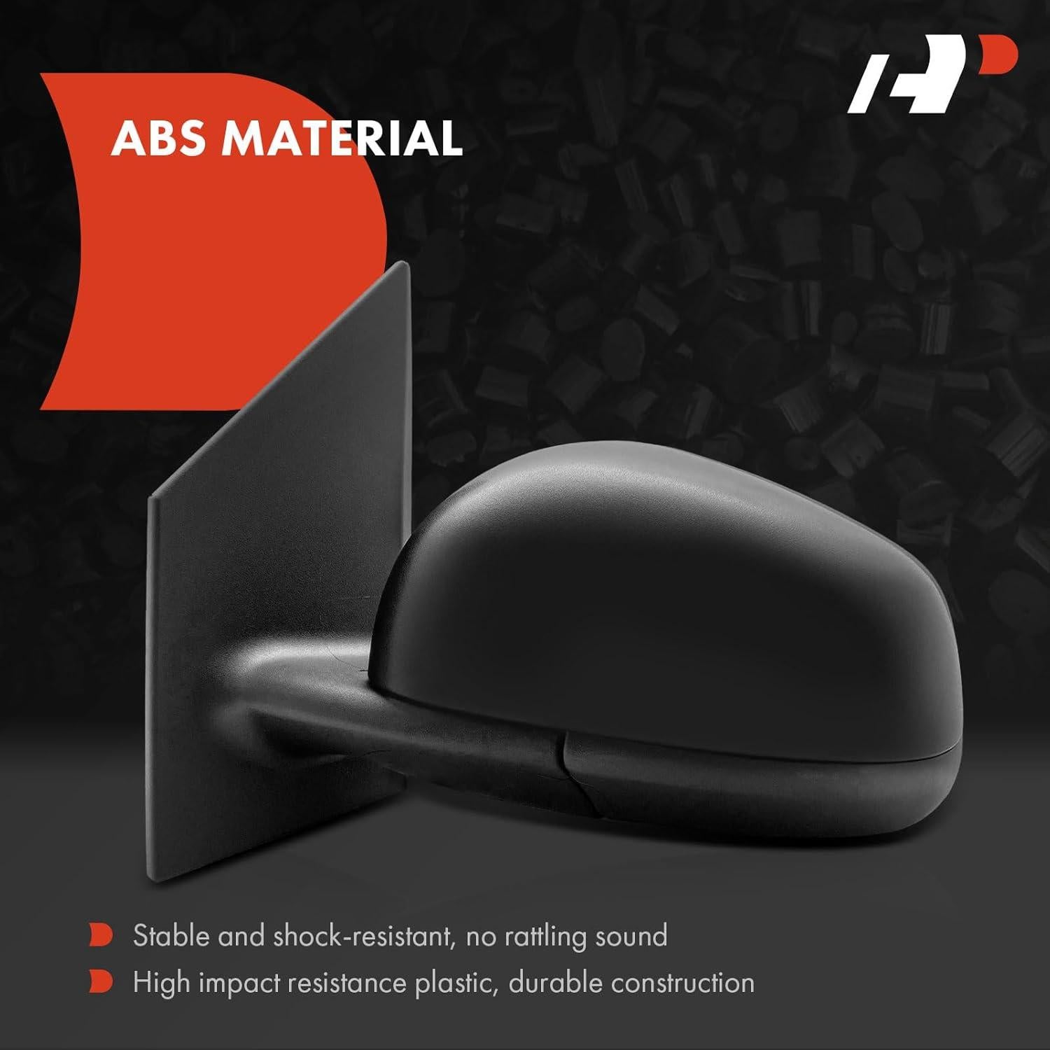 Espejo Retrovisor Eléctrico A-Premium Negro Plegable Smart Fortwo 2016-2017