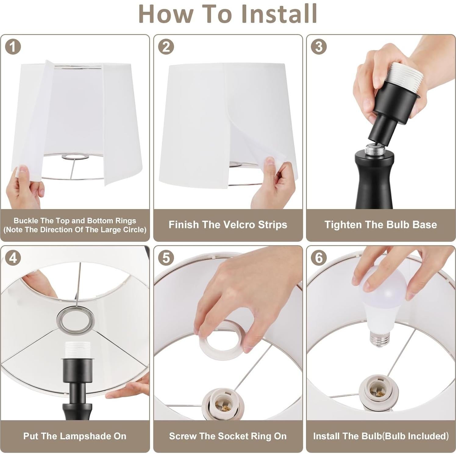 Lámpara de Mesa Táctil Seealle - Regulable 3 Niveles con USB