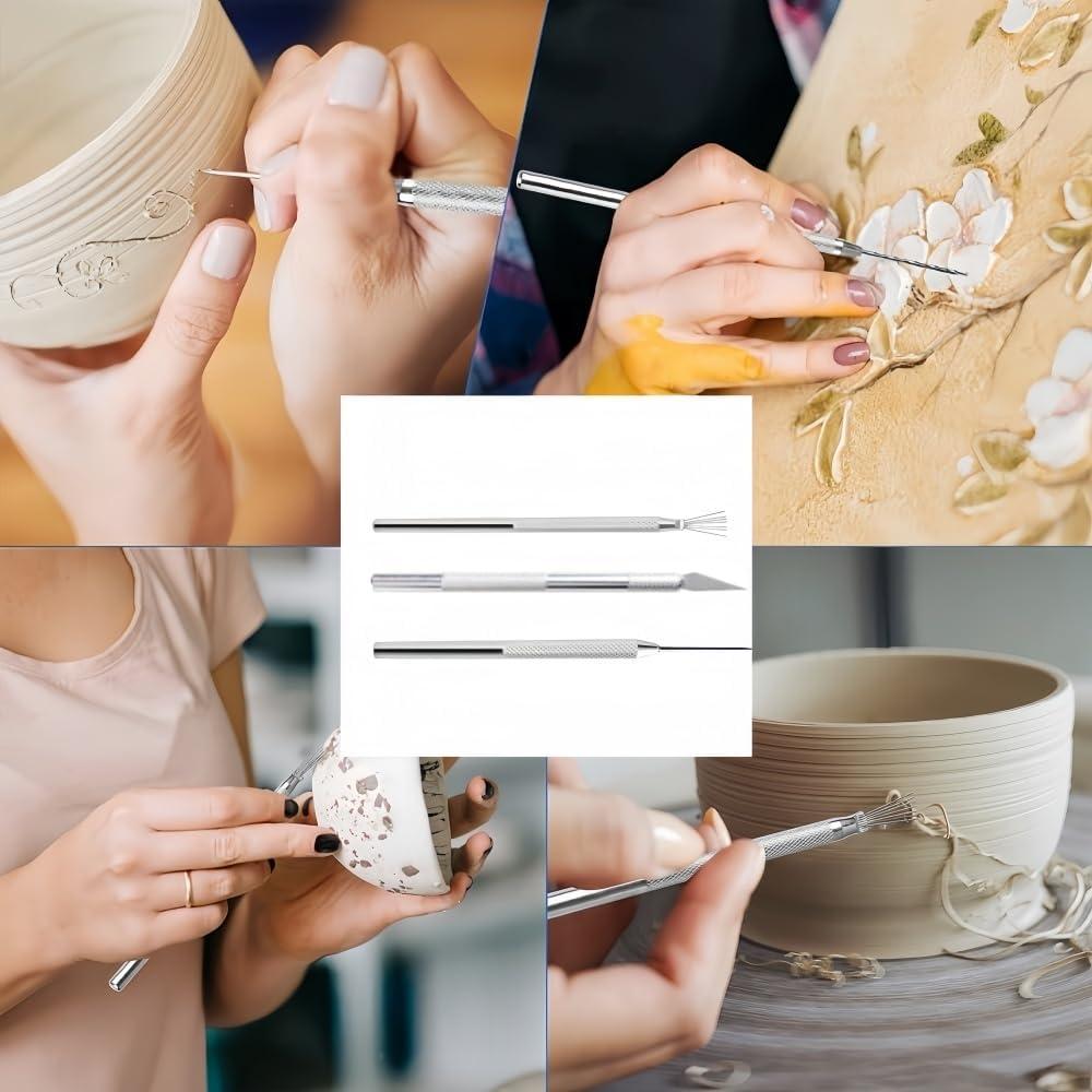 Kit de Herramientas para Cerámica Accfore - 9 Piezas