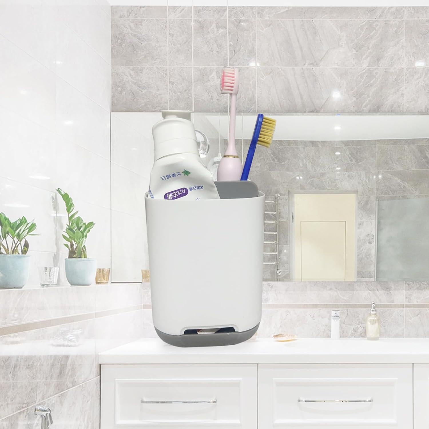 Soporte para Cepillos de Dientes Loyybee Gris Antideslizante