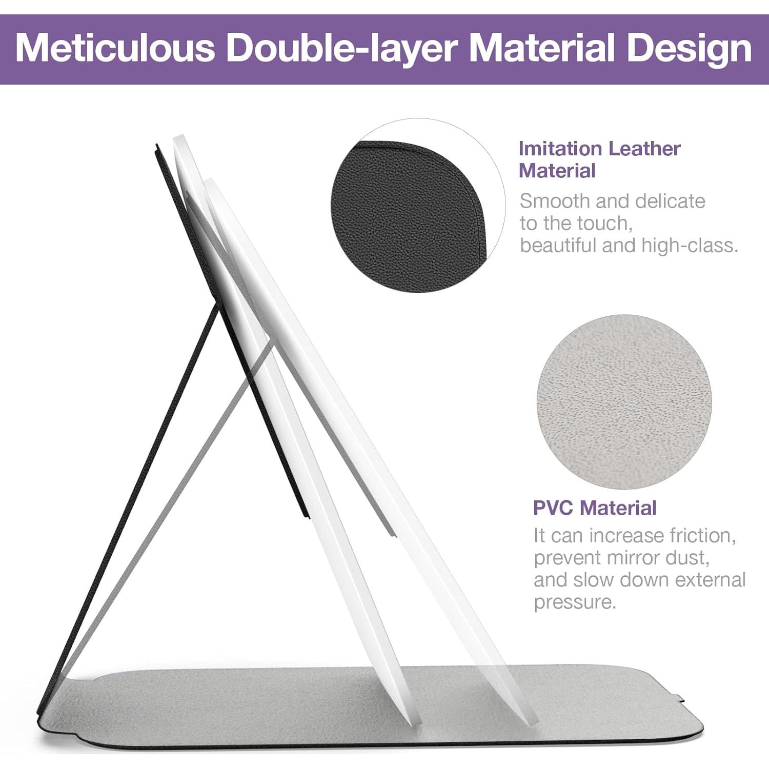 Espejo de Maquillaje Kintion LED Portátil 360° 800mAh Negro