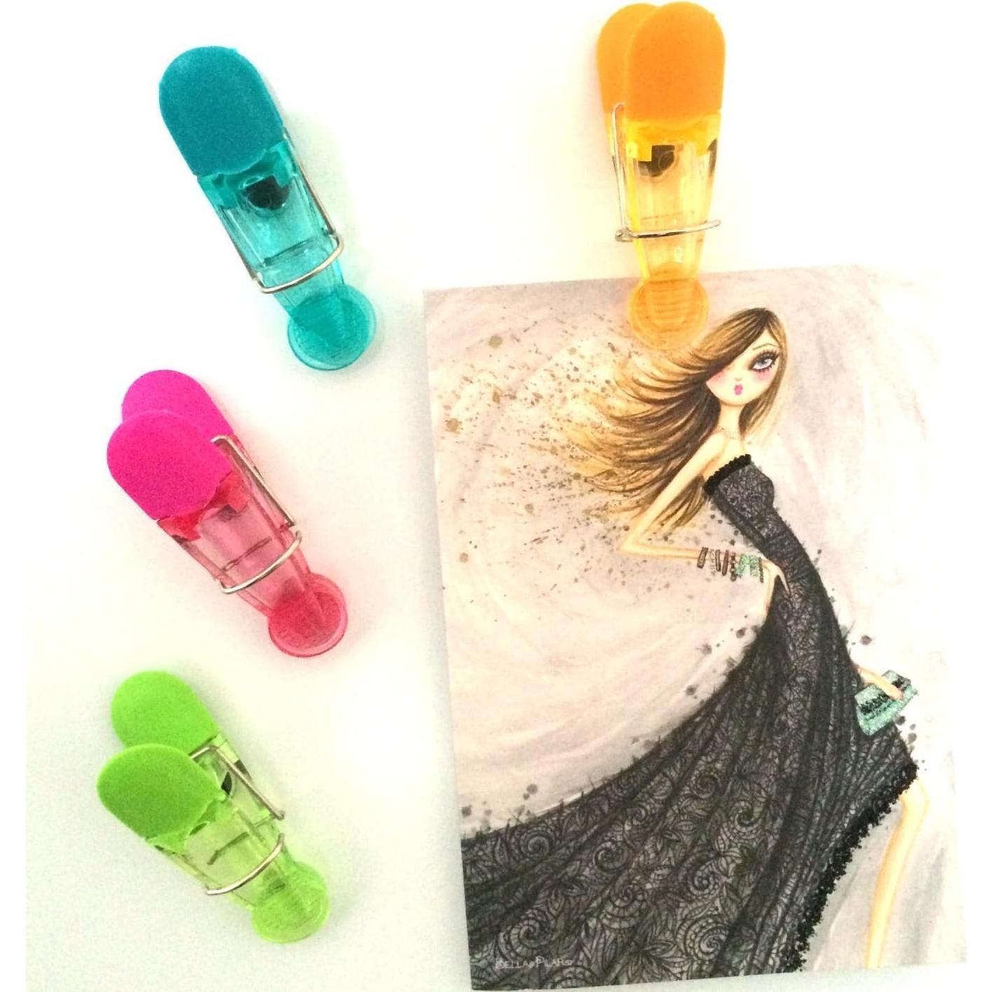 Juego de 24 Clips Magnéticos Coloridos Black Duck - 7.62 cm