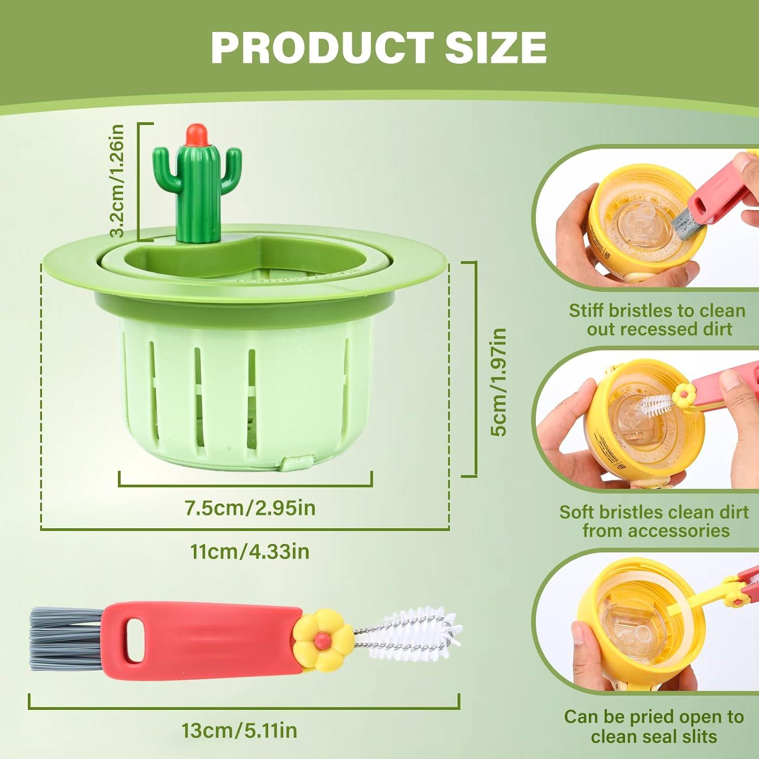 Colador de Fregadero en Forma de Cactus YIQUHUI Verde 7.49x5 cm