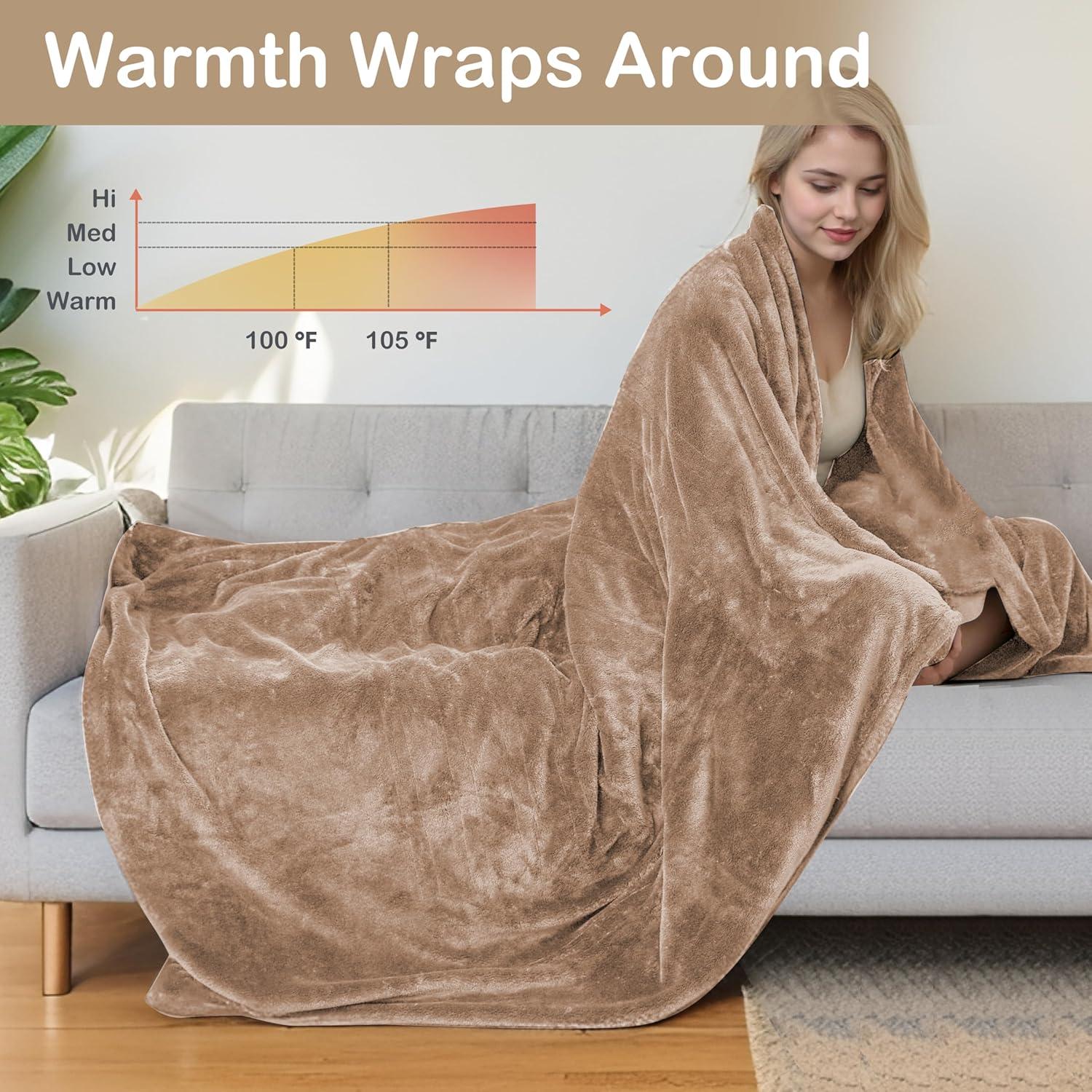 Manta Eléctrica Eydna Completo 182x213cm 4 Niveles Calor