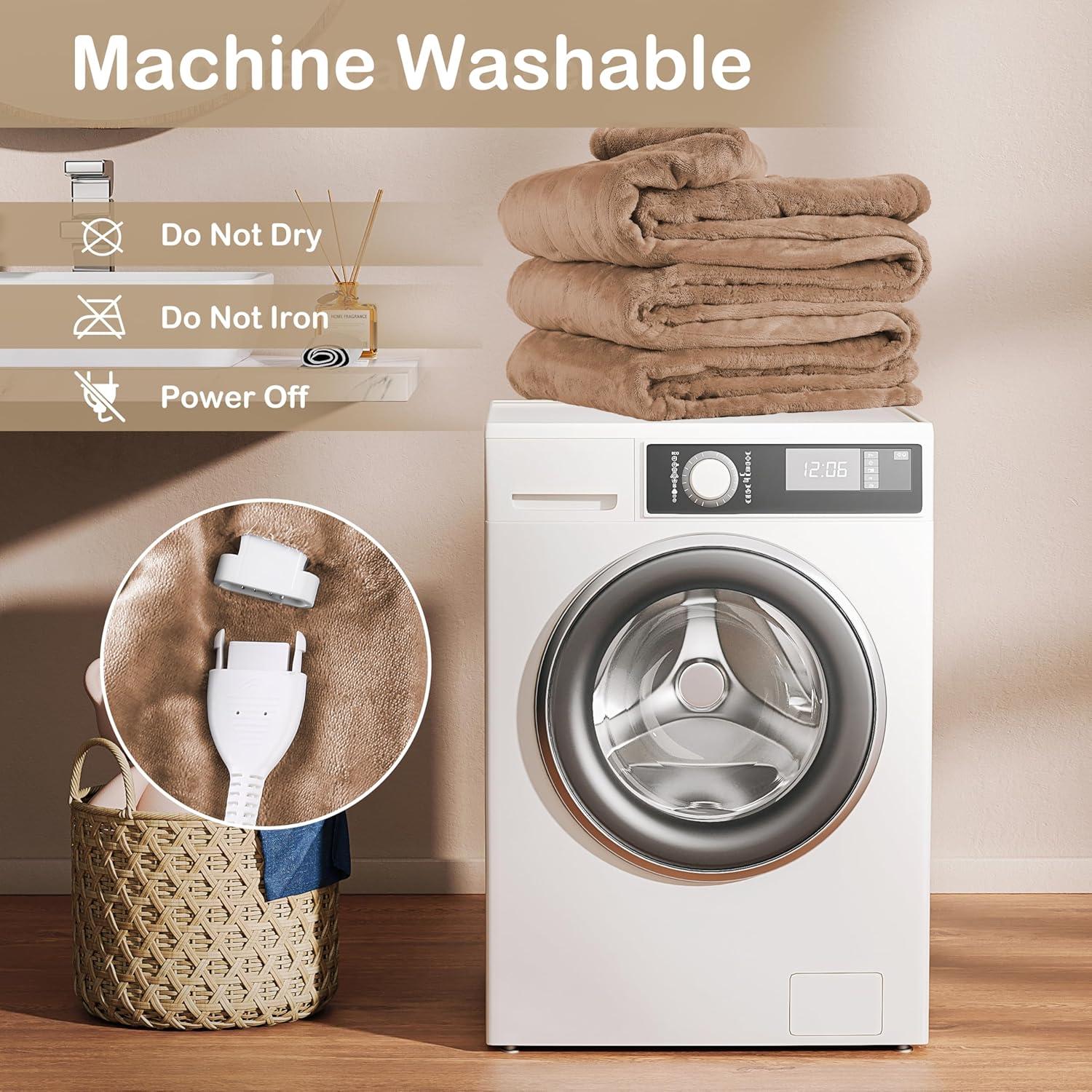 Manta Eléctrica Eydna Completo 182x213cm 4 Niveles Calor