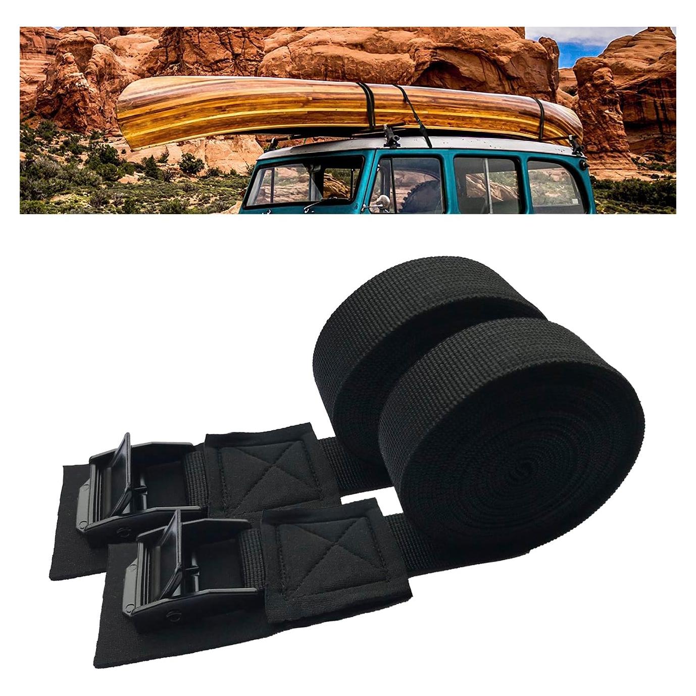 Correas de Amarre MOOCY 2.54cm x 3.05m Ajustables para Carga