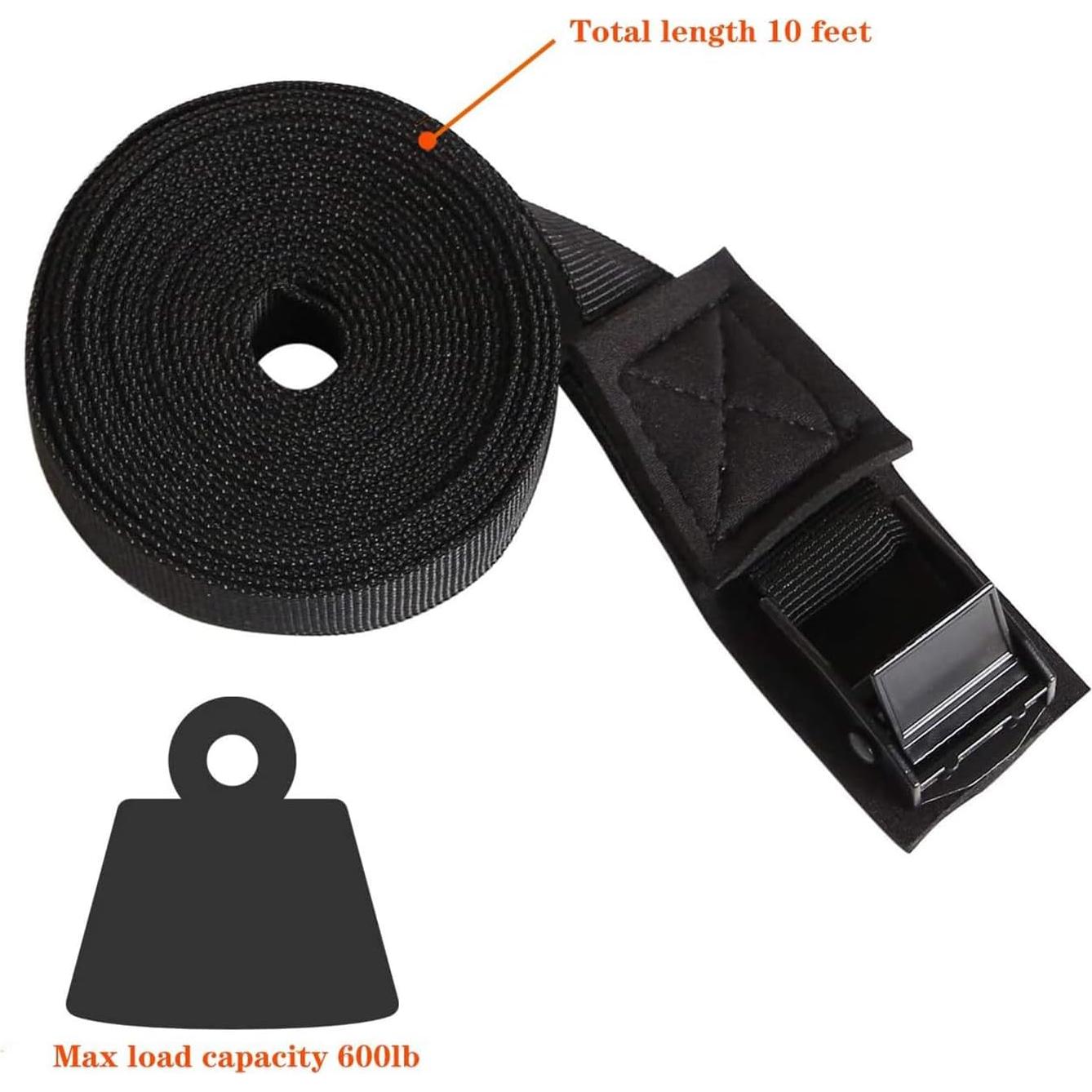 Correas de Amarre MOOCY 2.54cm x 3.05m Ajustables para Carga