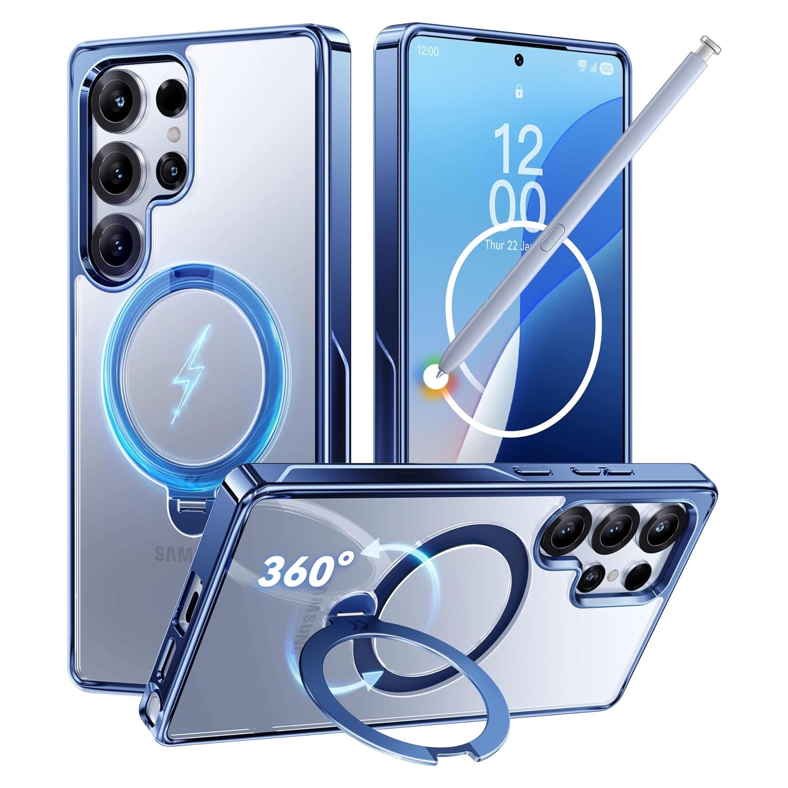 Funda Protectora CASEKOO MagicStand Pro Azul para Samsung Galaxy S25 Ultra