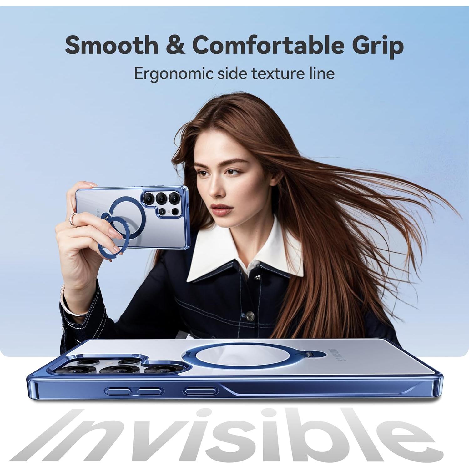 Funda Protectora CASEKOO MagicStand Pro Azul para Samsung Galaxy S25 Ultra