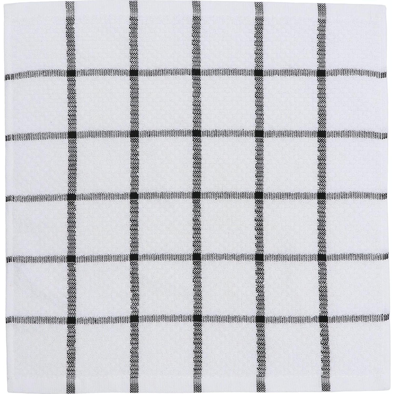 Toallas de Cocina de Algodón PPAXL 8 Piezas 38x28 cm Negro