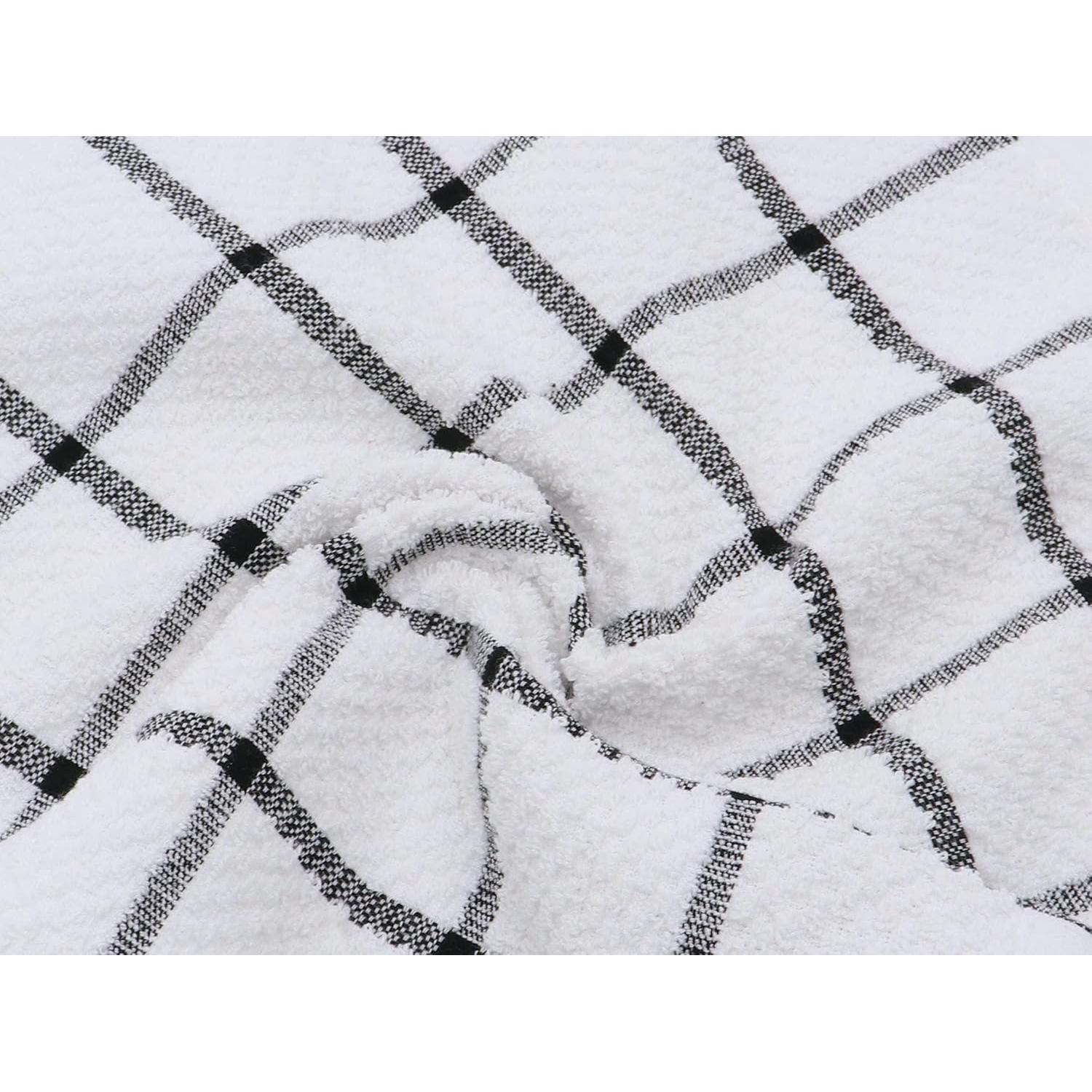 Toallas de Cocina de Algodón PPAXL 8 Piezas 38x28 cm Negro