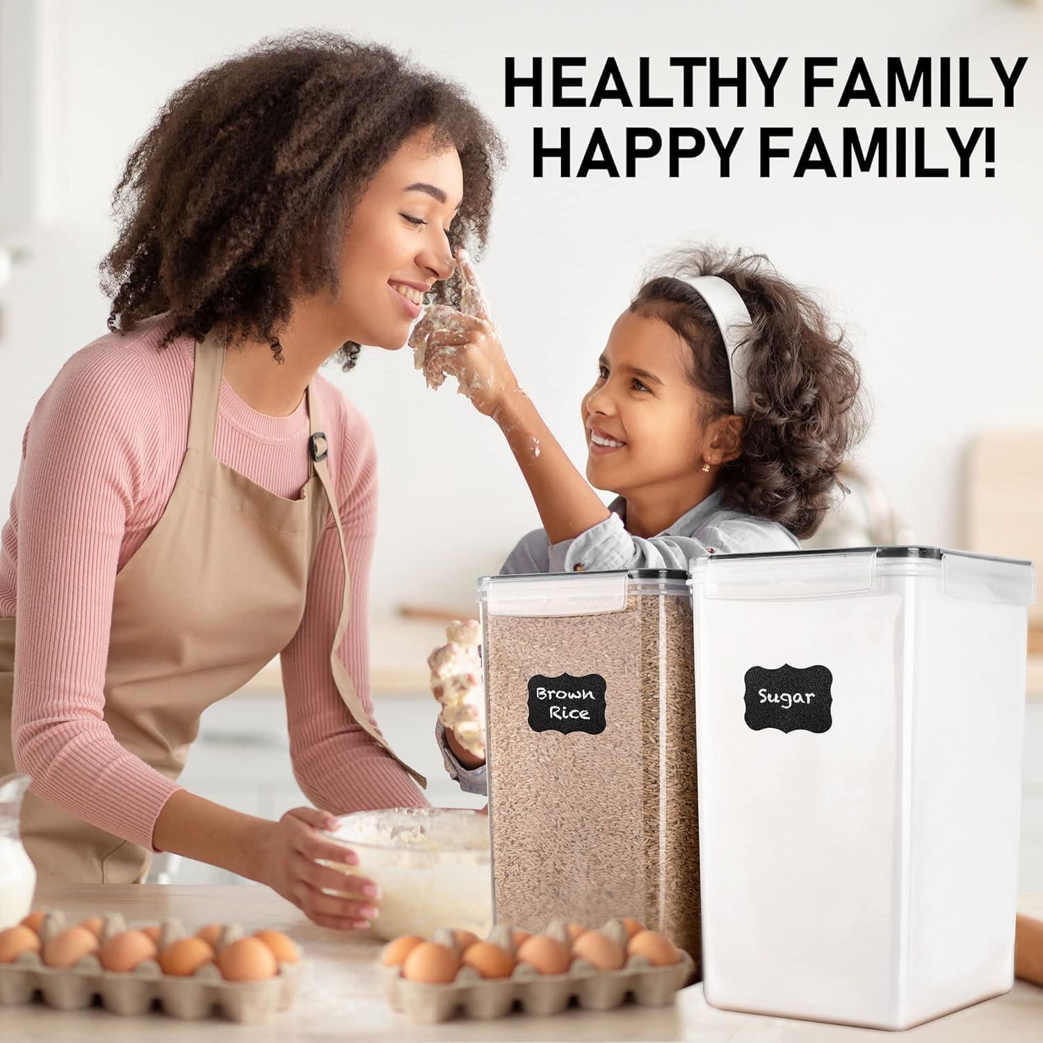 Contenedores de Almacenamiento 6.5L Suministros Pluma Blanca - 2 Pcs