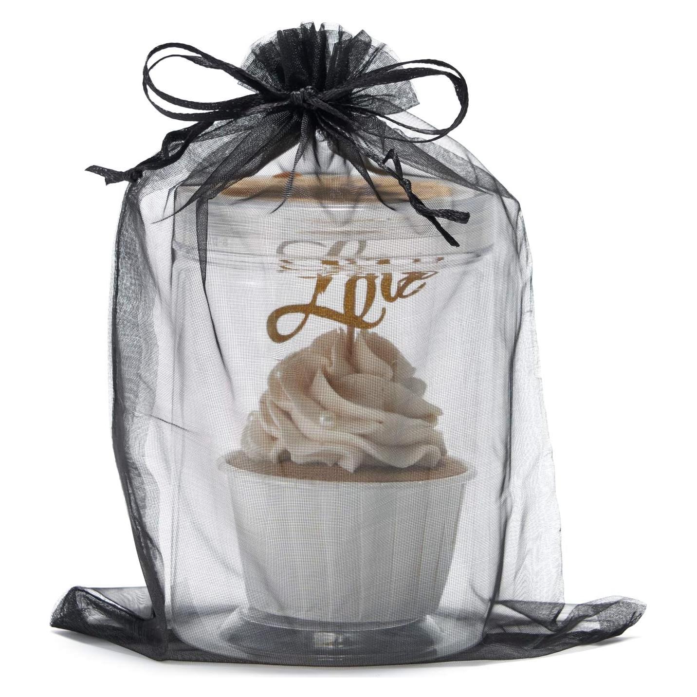 Bolsa de Regalo de Organza Transparente Volanic 50PCS 17x23cm