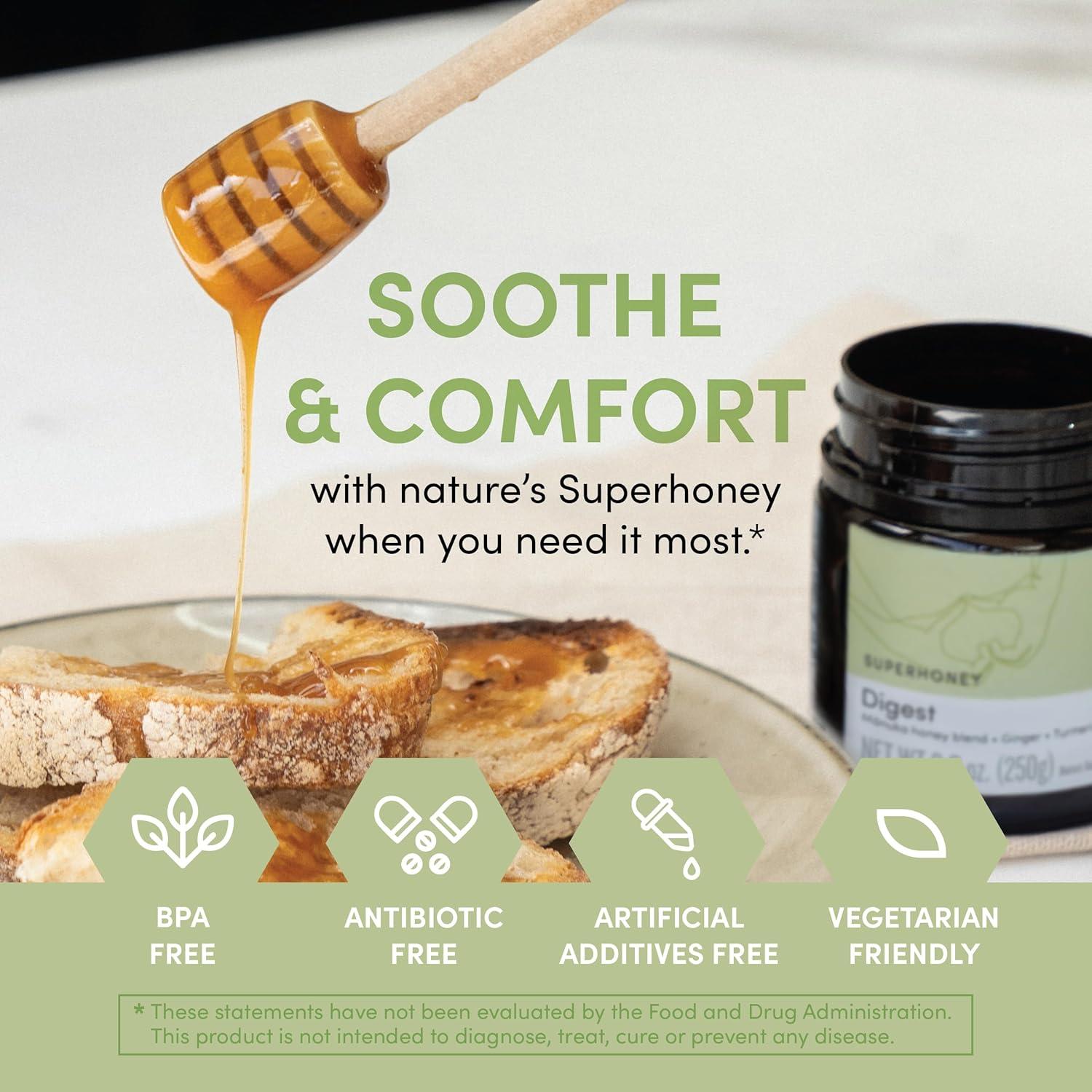 Miel Mānuka me today 250g con Jengibre y Cúrcuma