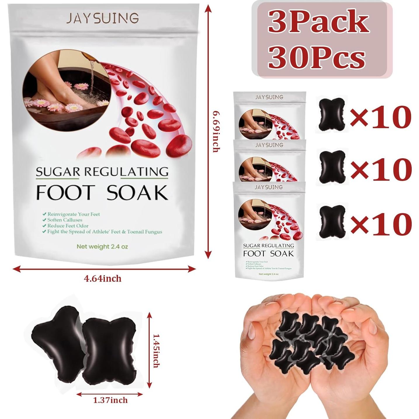 Perlas de Remojo para Pies DetoxingHerbs 30 Pcs - Alivio y Relajación