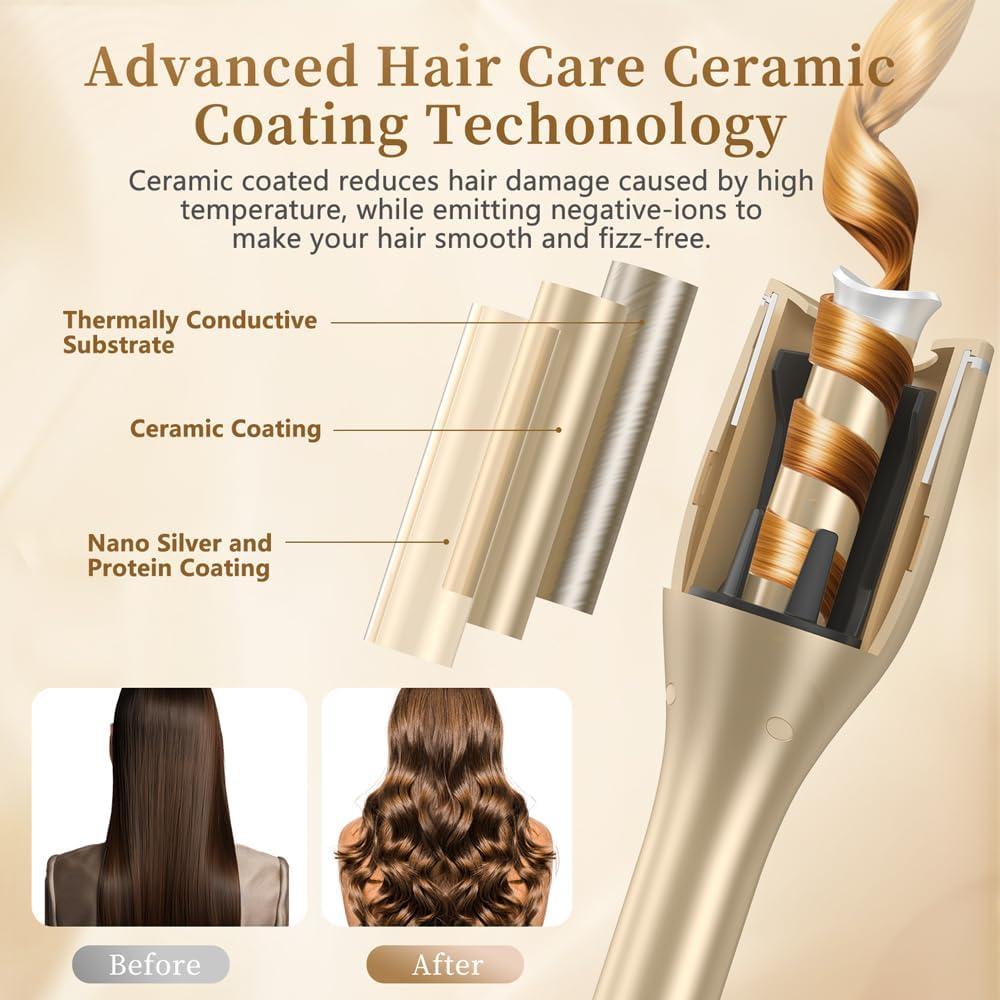 Rizador de Cabello Automático MIMIyasha BC02 4 Temperaturas