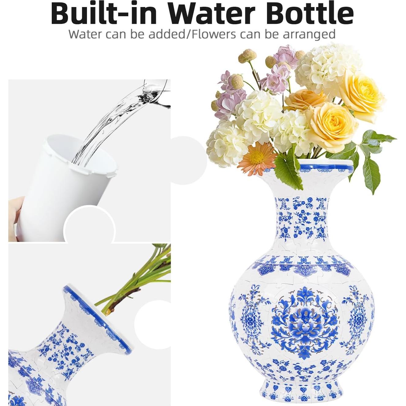 Jarrón 3D LED Hiwhy Sauce Azul - Puzzle de 200 Piezas