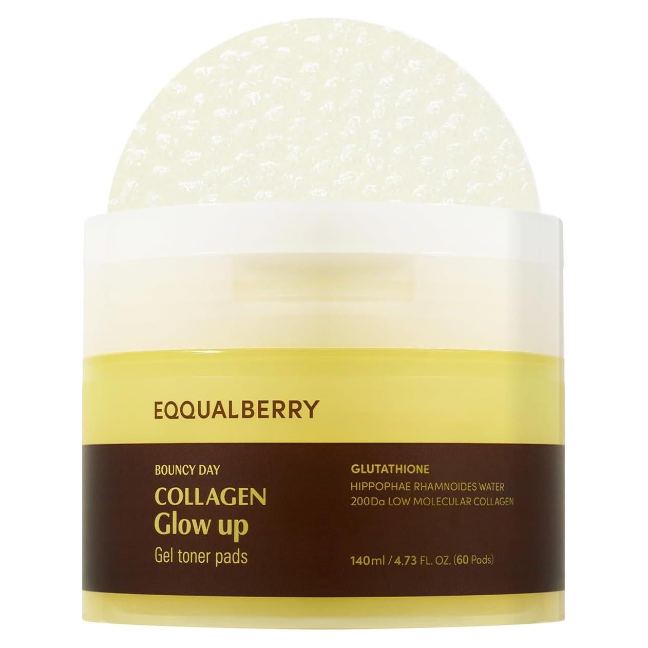 Gel Tonificante de Colágeno Glow Up - 60 Almohadillas 140ml