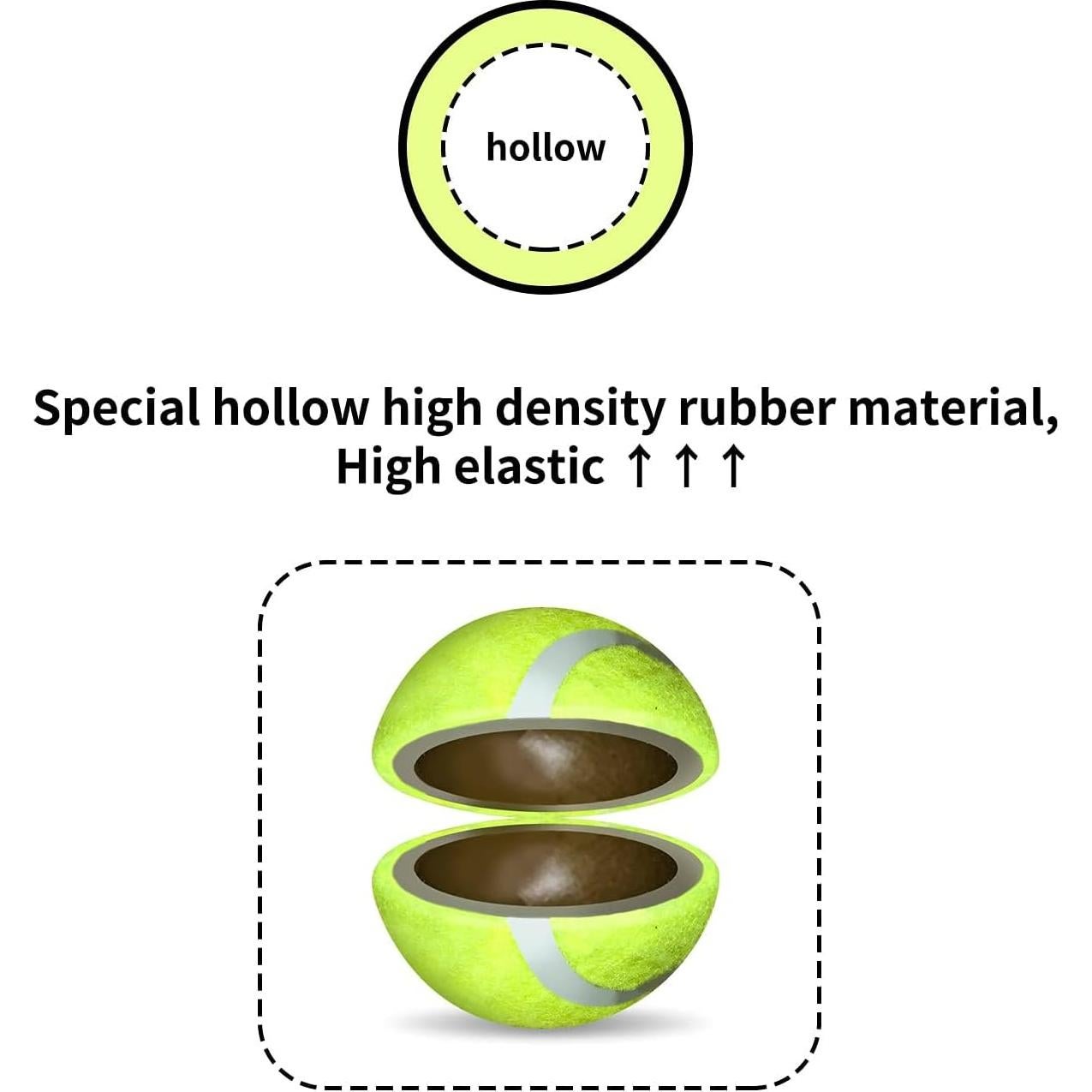 Pelotas de Tenis para Perros AFP 6.35 cm Paquete de 6