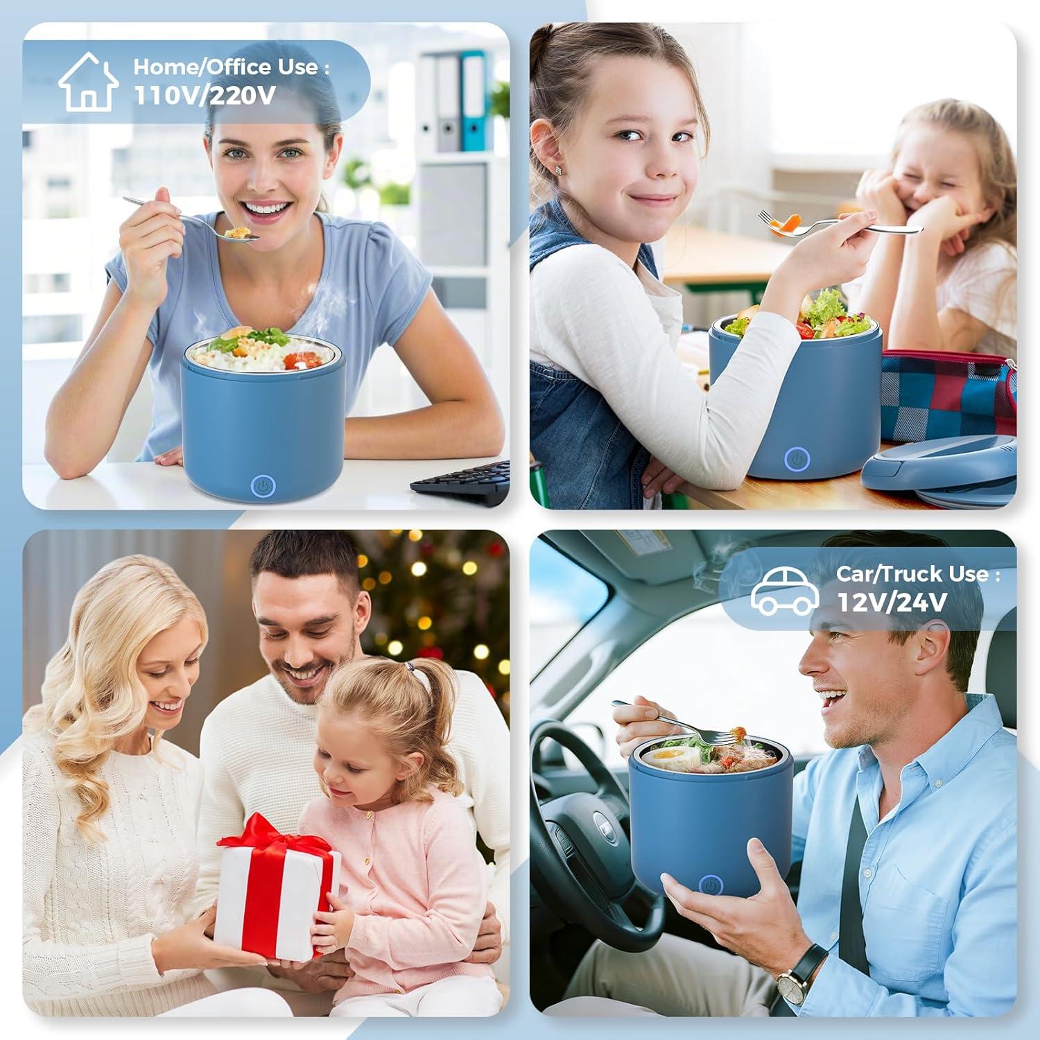 Caja de Almuerzo Eléctrica Monteka 1.2L 100W a Prueba de Fugas