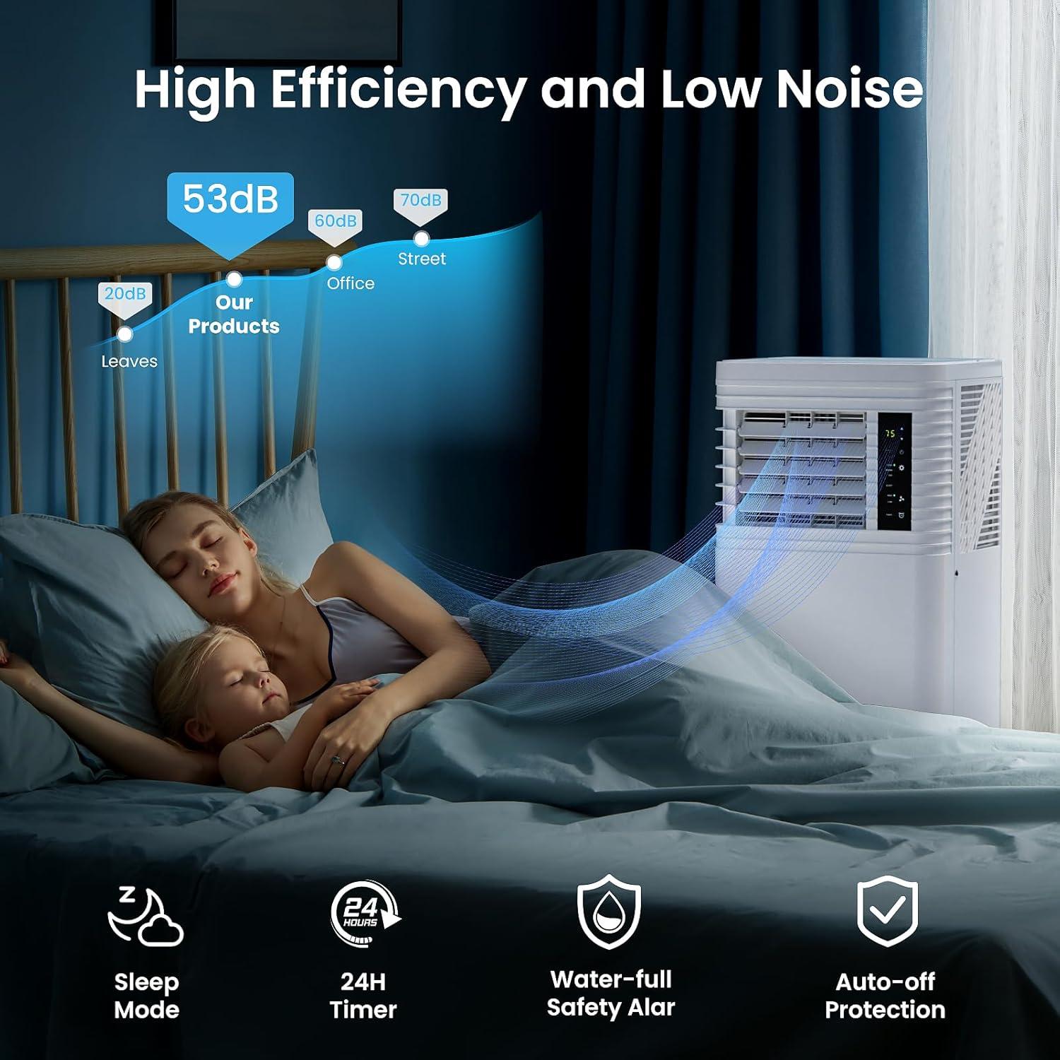 Aire Acondicionado Portátil 8000 BTU Antarctic Star Blanco