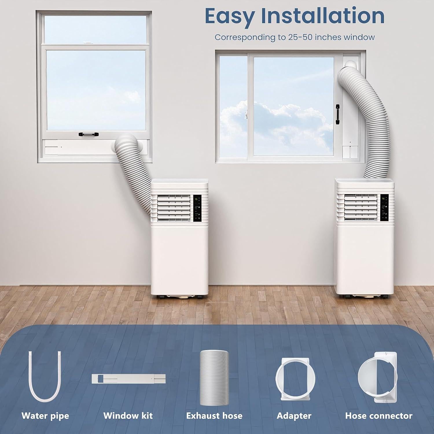 Aire Acondicionado Portátil 8000 BTU Antarctic Star Blanco