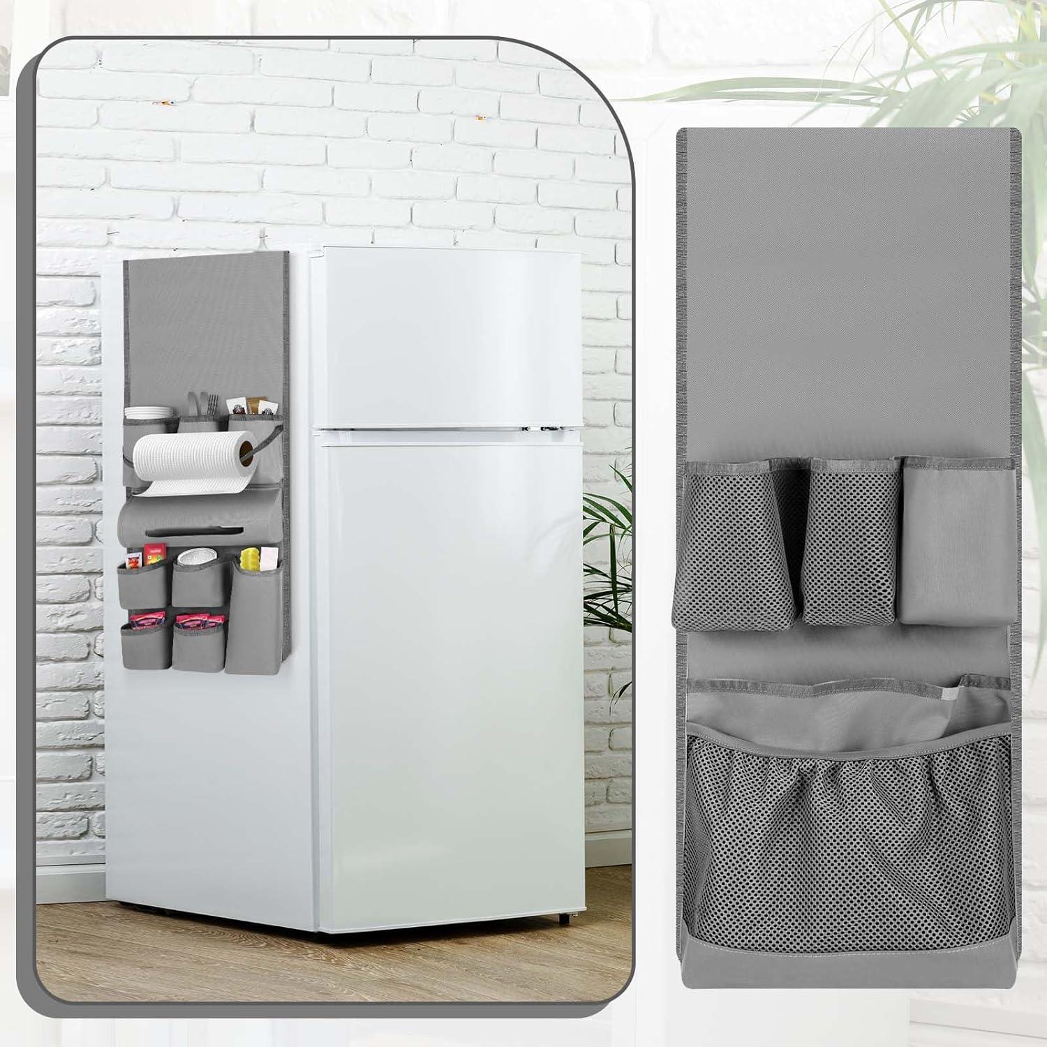 Organizador de Mini Nevera Weysat 14 Bolsillos Gris 35x30 cm